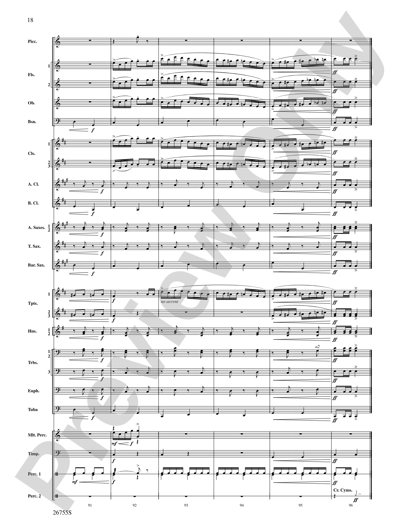 Italian Polka: Concert Band Conductor Score & Parts