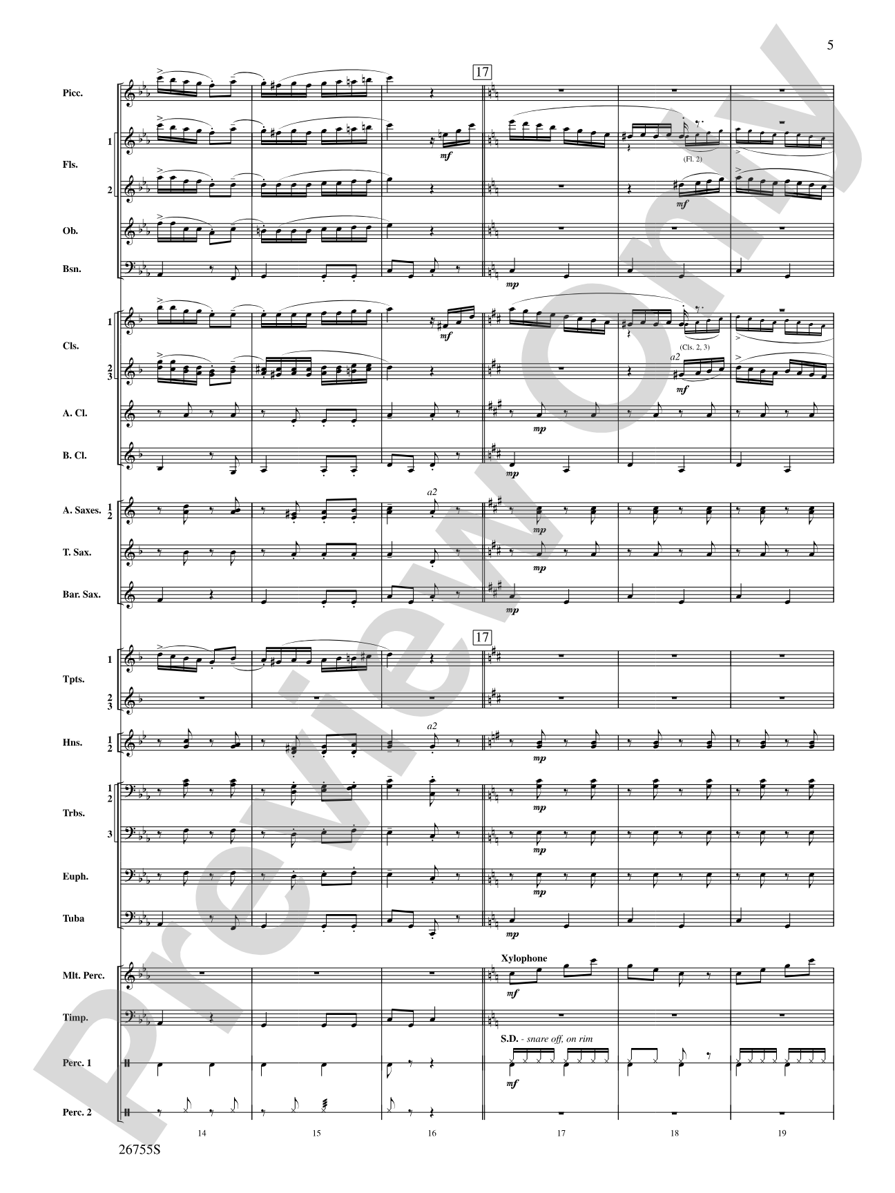 Italian Polka: Concert Band Conductor Score & Parts