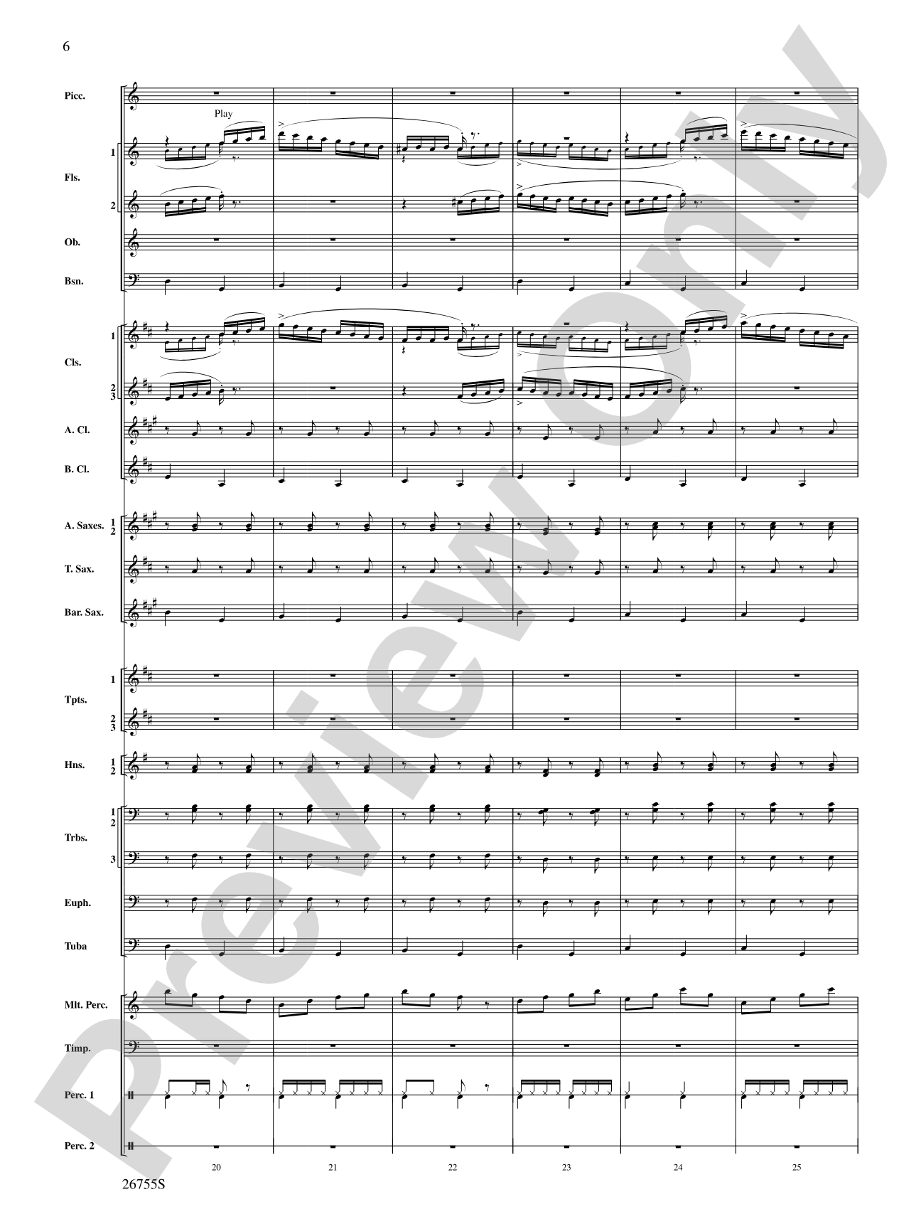 Italian Polka: Concert Band Conductor Score & Parts