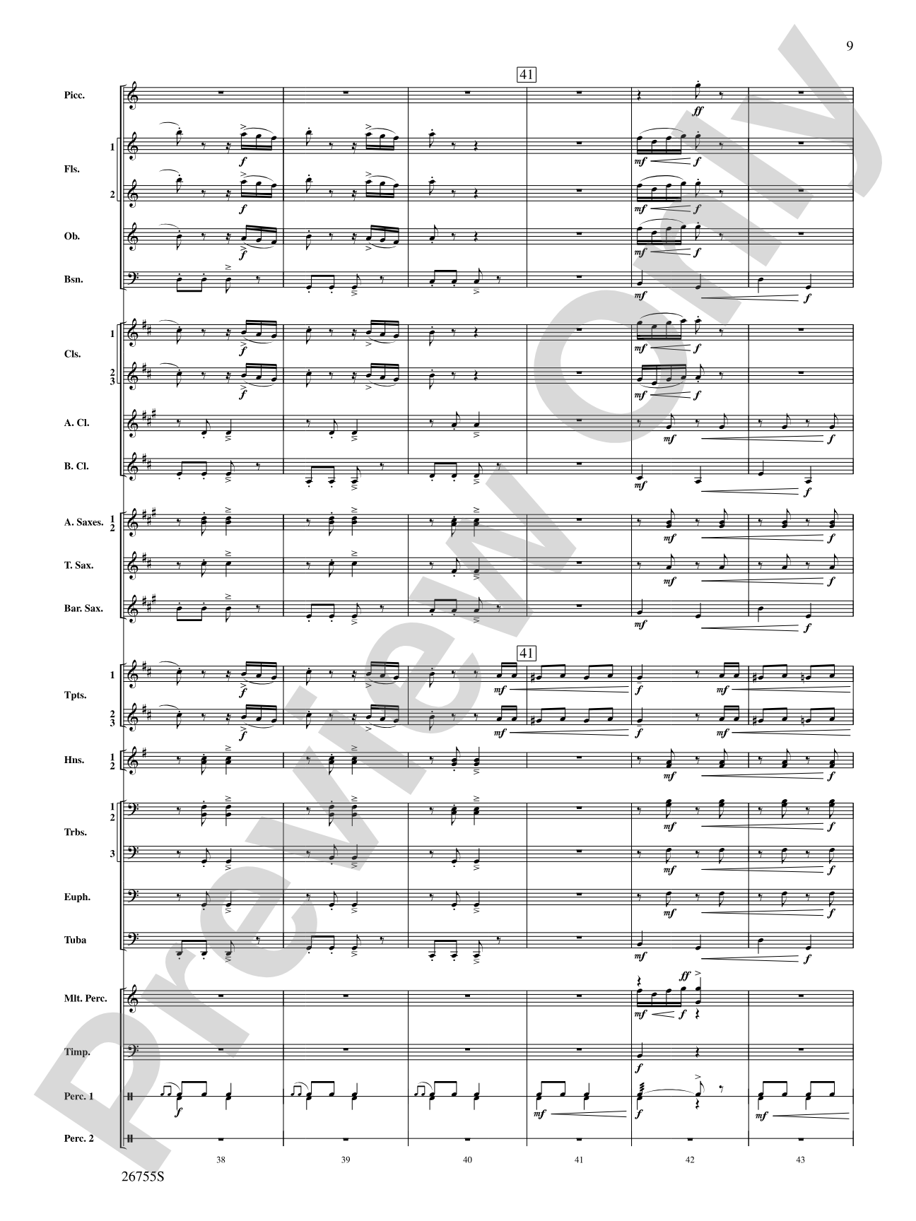 Italian Polka: Concert Band Conductor Score & Parts