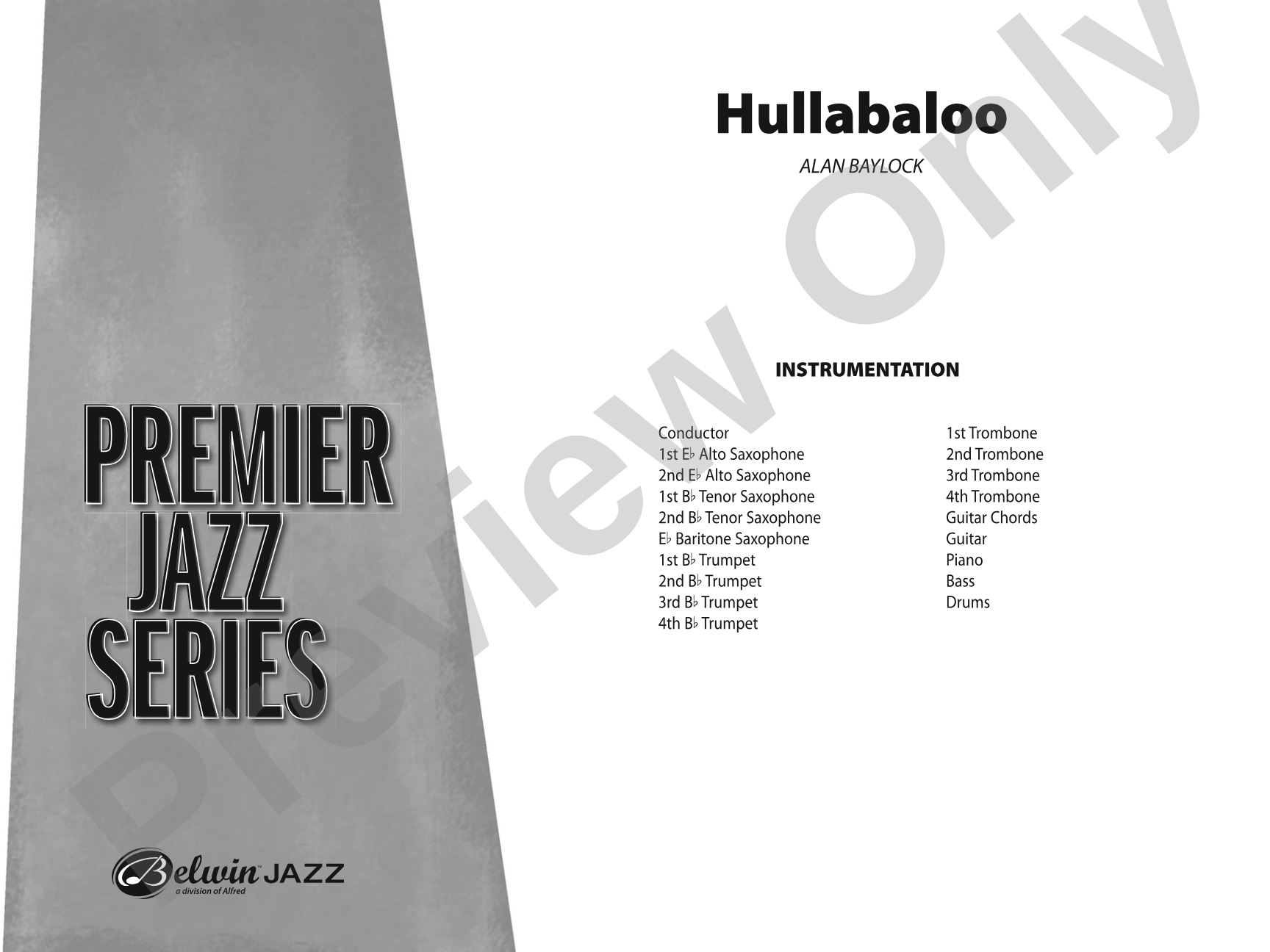 Hullabaloo: Jazz Ensemble Conductor Score & Parts