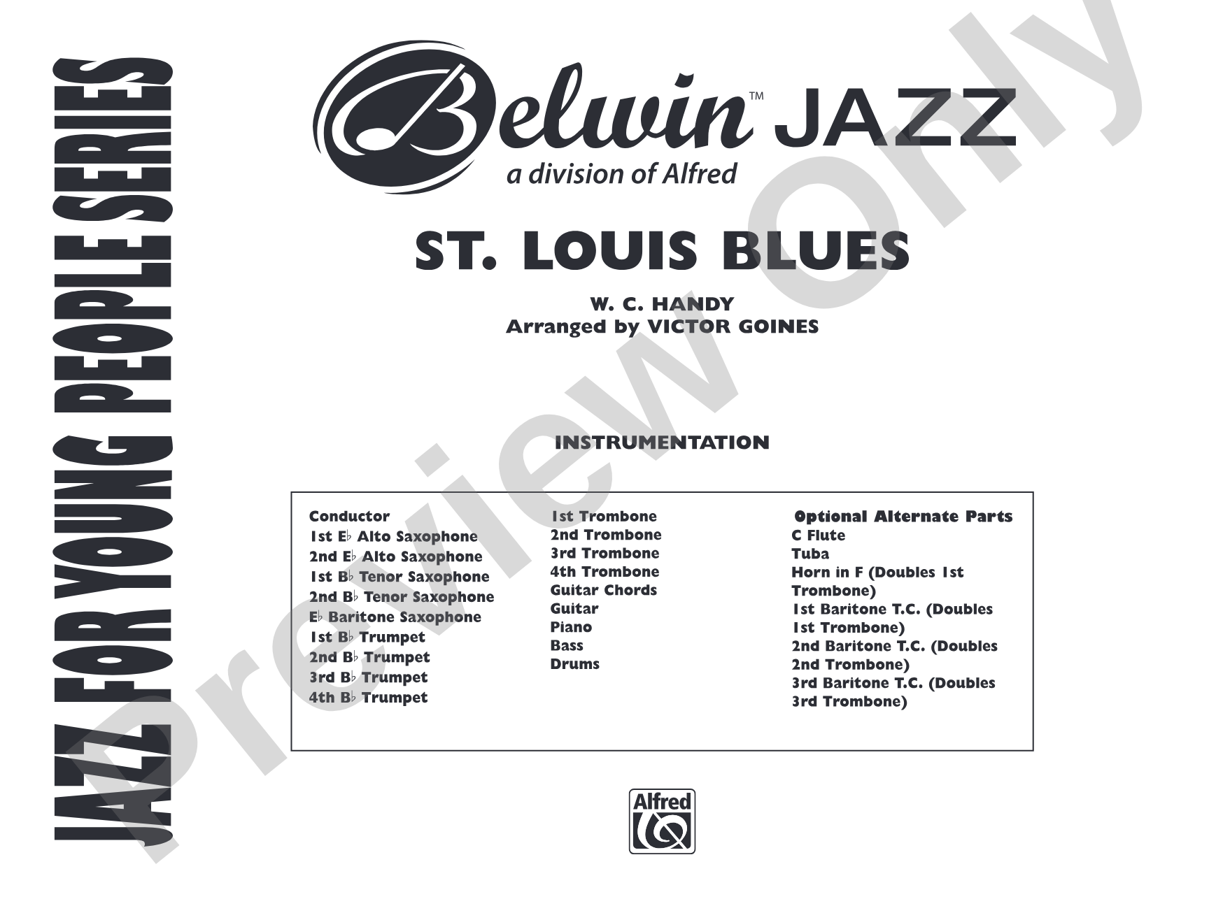 St. Louis Blues: Jazz Ensemble Conductor Score & Parts