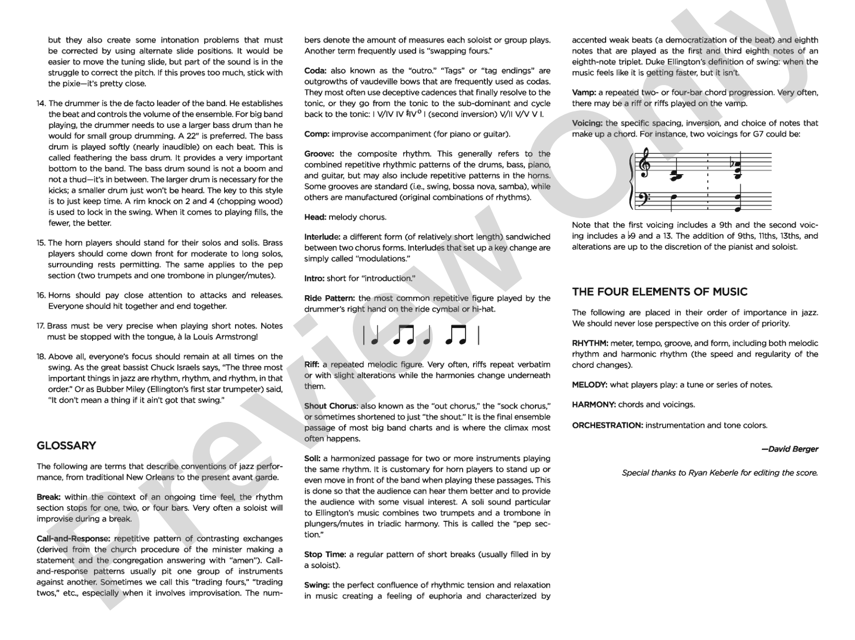 Don't Get Around Much Anymore: Jazz Ensemble Conductor Score & Parts