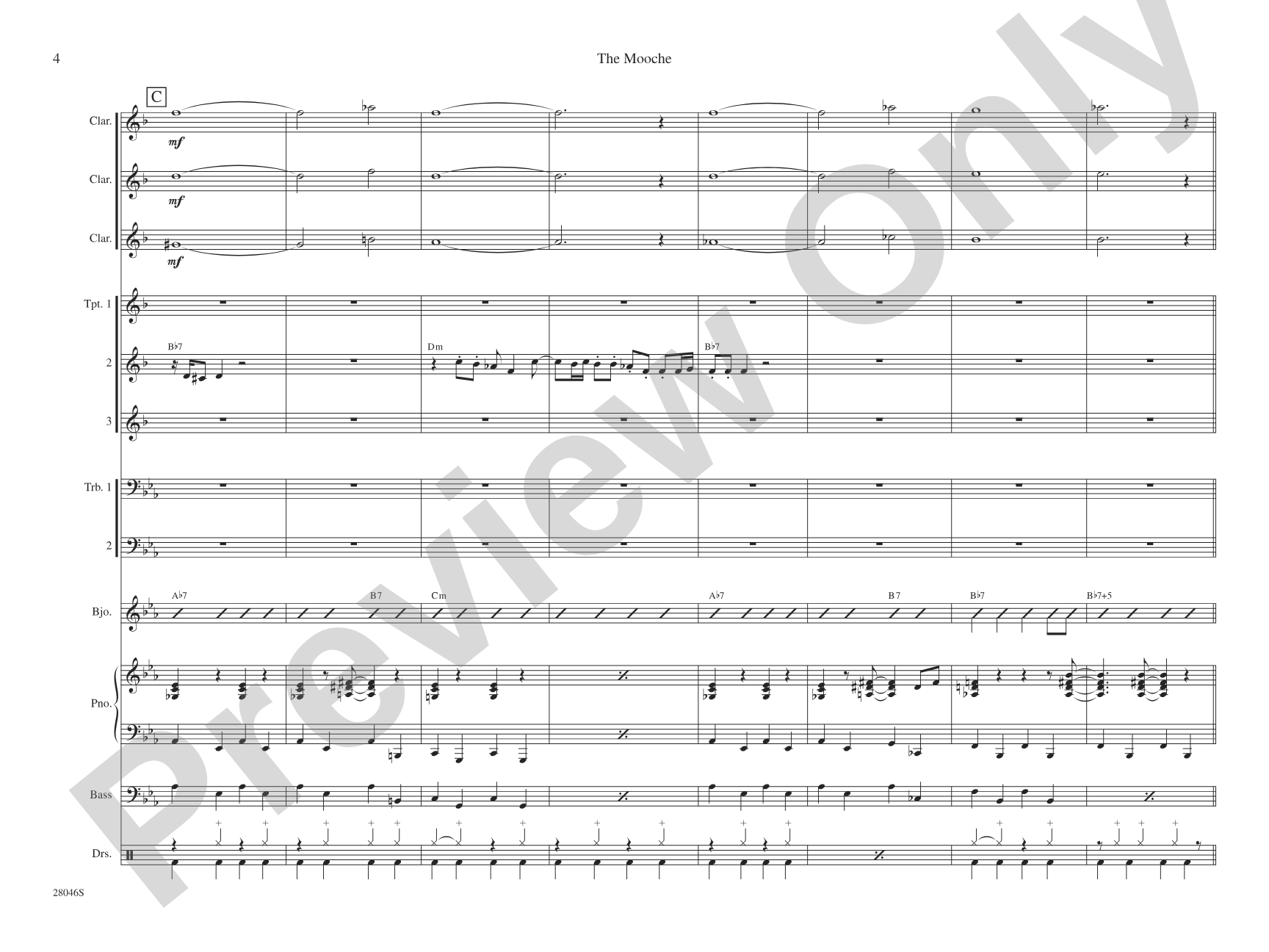 The Mooche: Jazz Ensemble Conductor Score & Parts