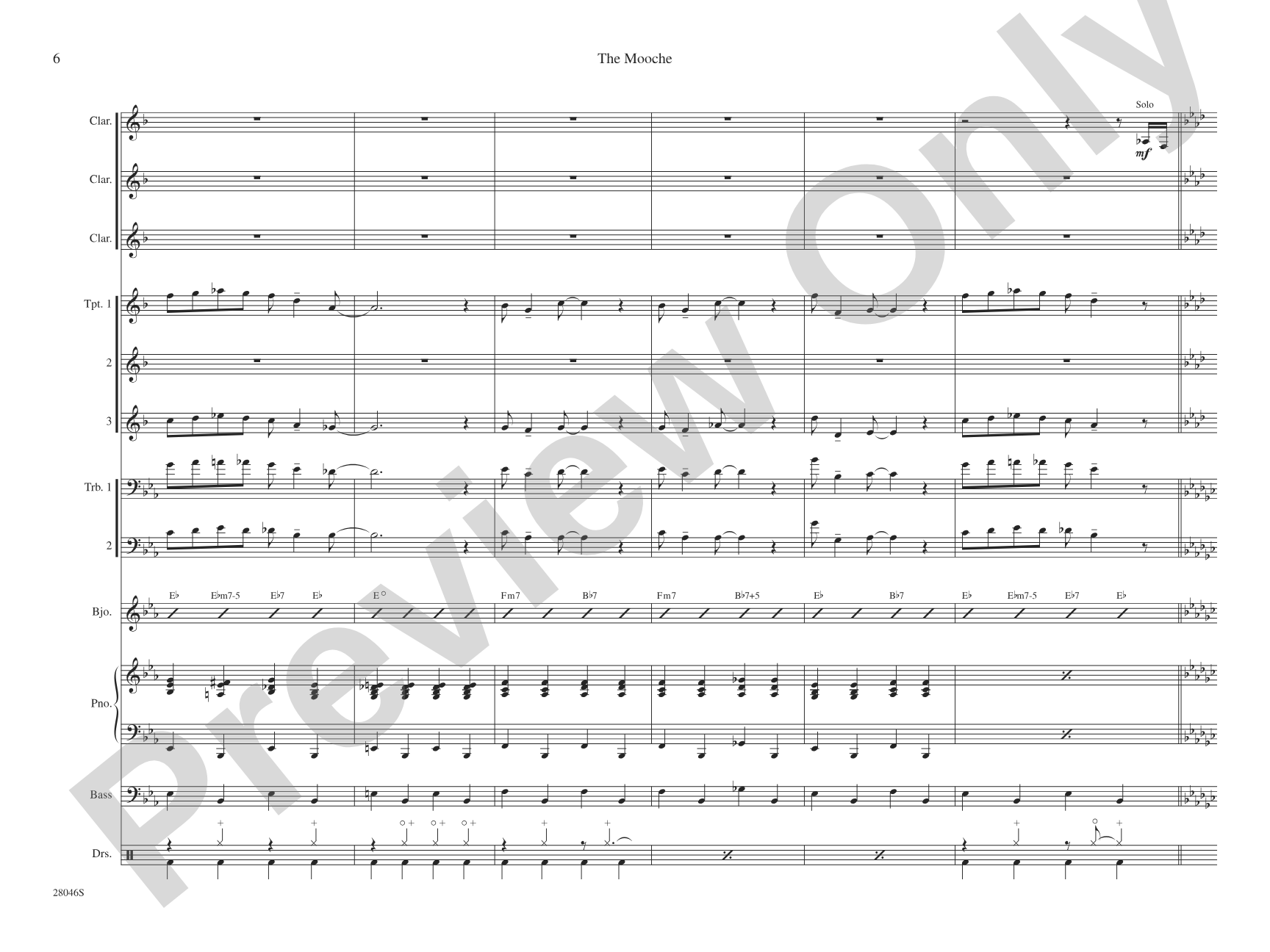 The Mooche: Jazz Ensemble Conductor Score & Parts