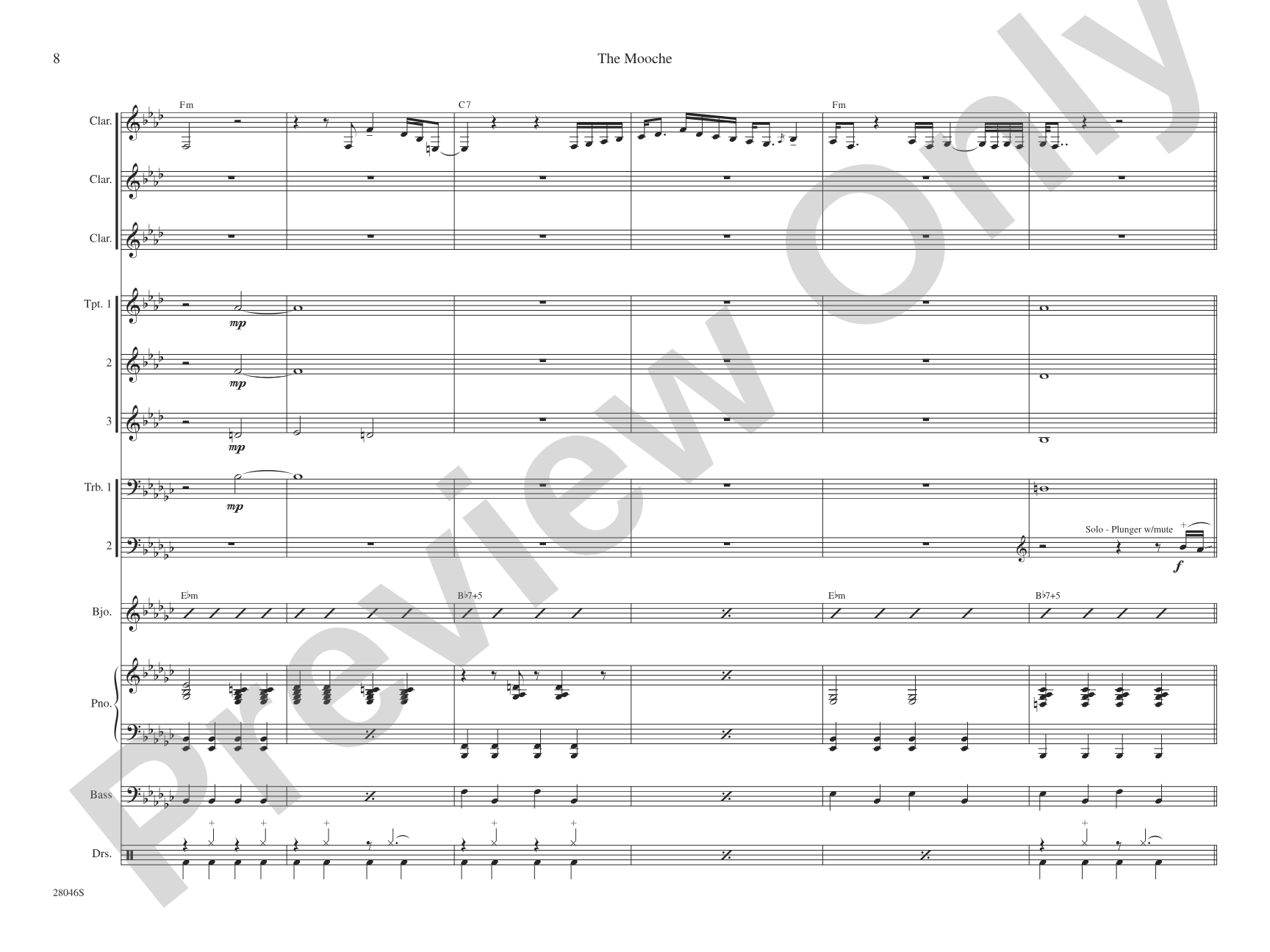The Mooche: Jazz Ensemble Conductor Score & Parts