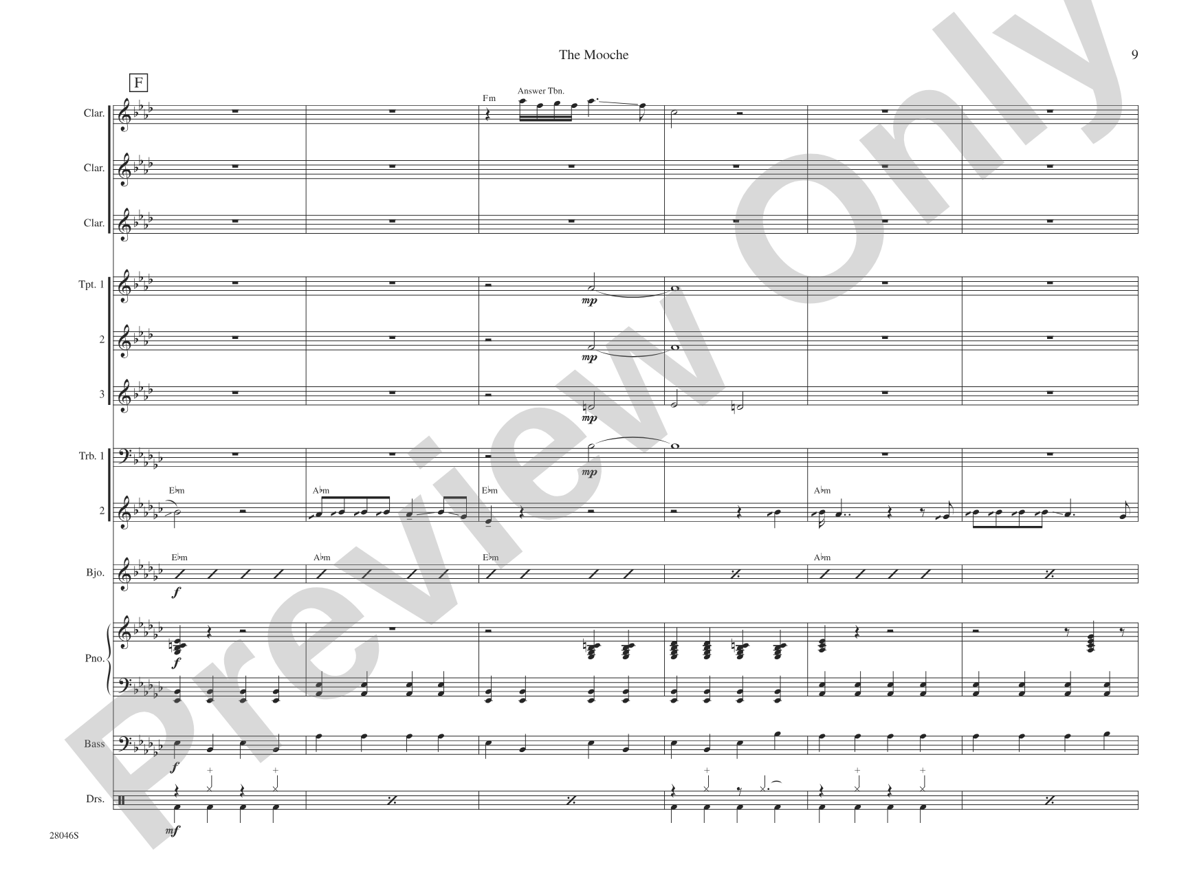 The Mooche: Jazz Ensemble Conductor Score & Parts