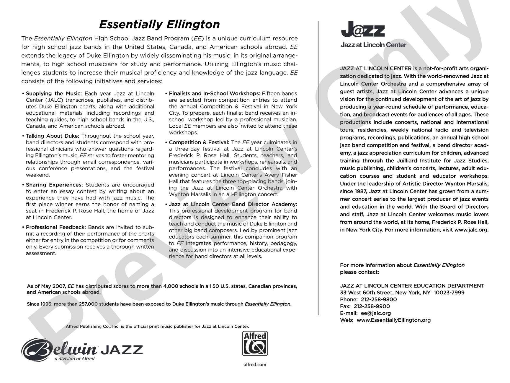 The Mooche: Jazz Ensemble Conductor Score & Parts