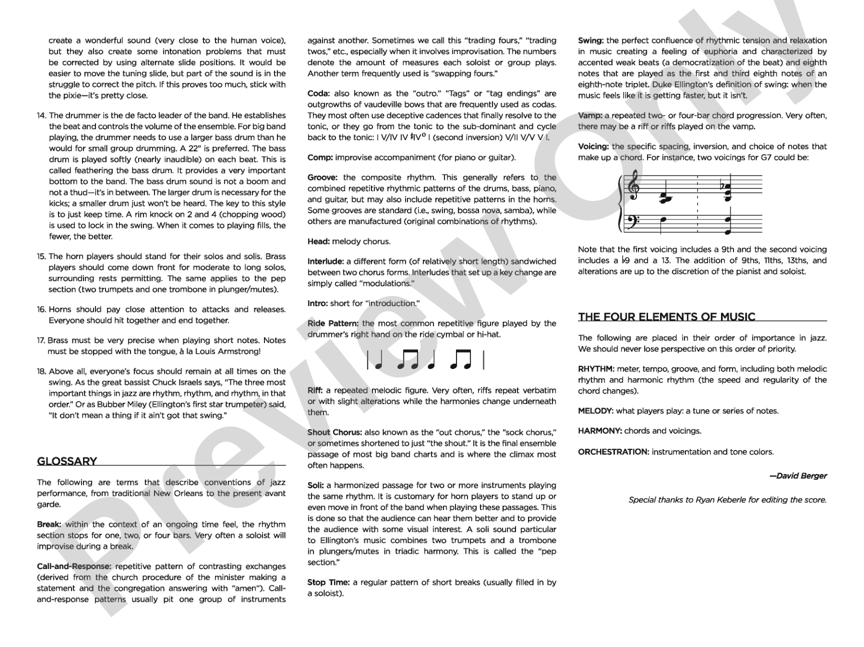 Moon over Cuba: Jazz Ensemble Conductor Score & Parts