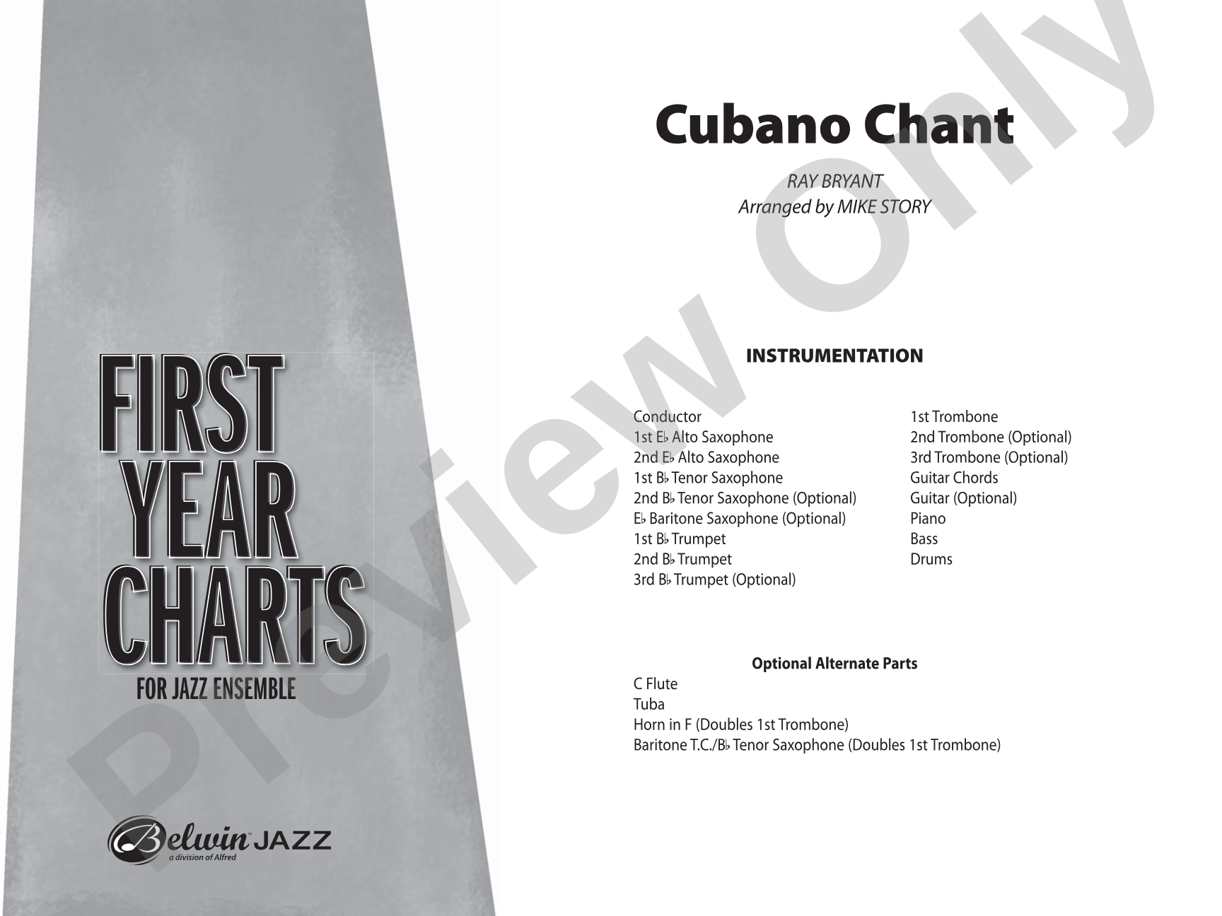 Cubano Chant: Jazz Ensemble Conductor Score & Parts