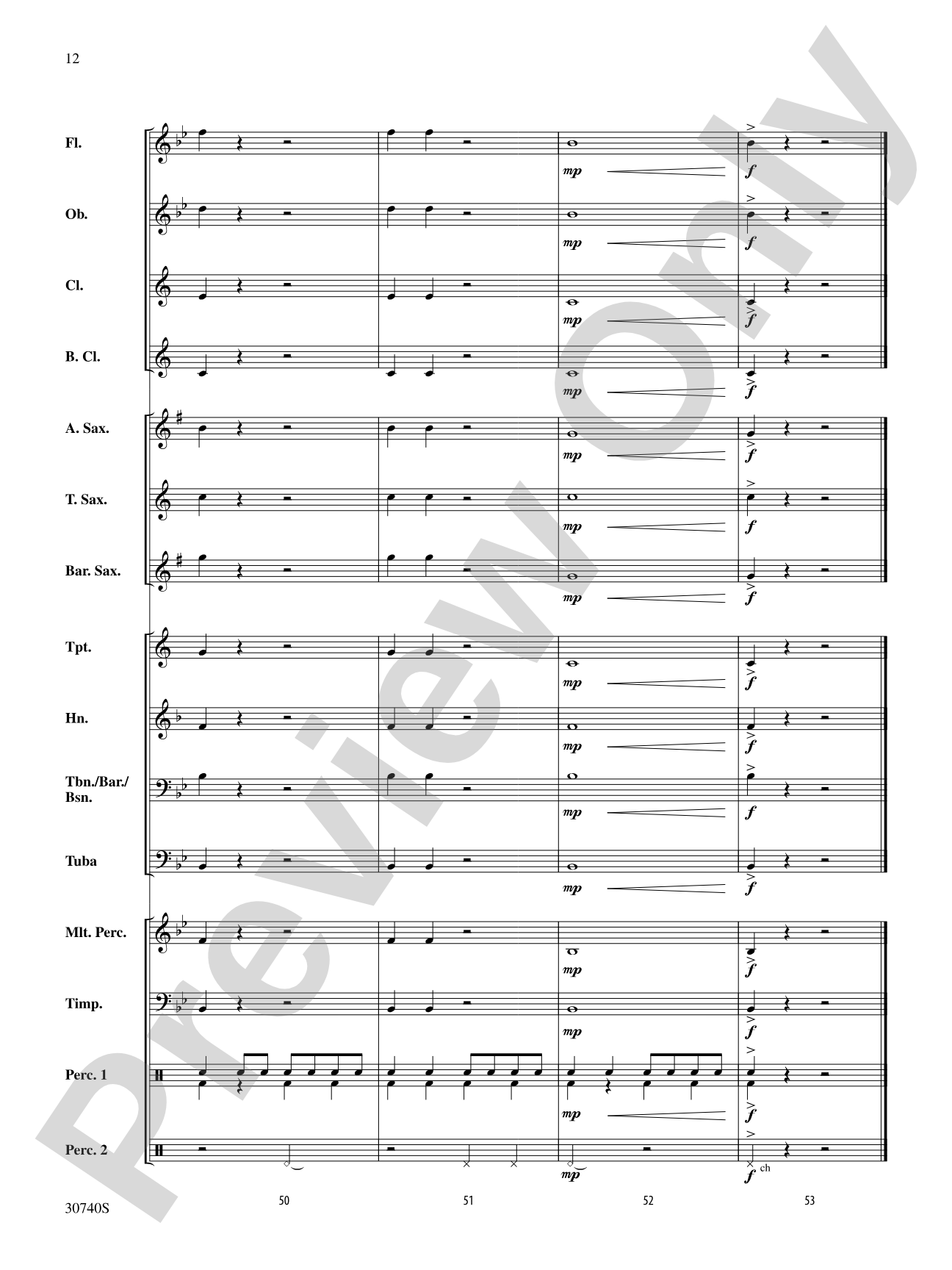 Regency Fanfare: Concert Band Conductor Score & Parts