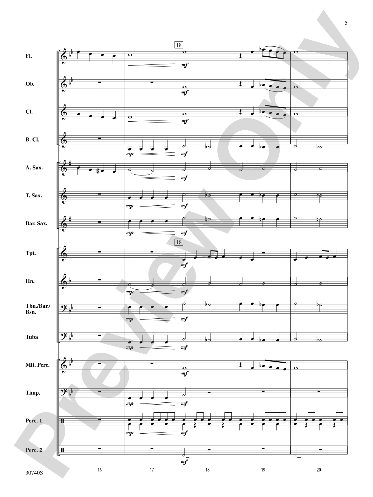 Regency Fanfare: Concert Band Conductor Score & Parts