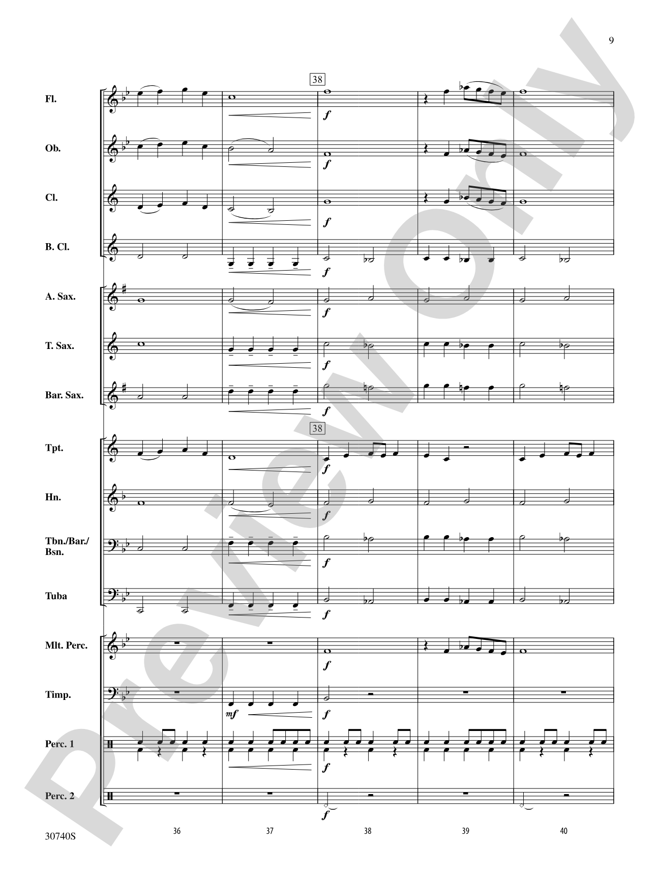 Regency Fanfare: Concert Band Conductor Score & Parts