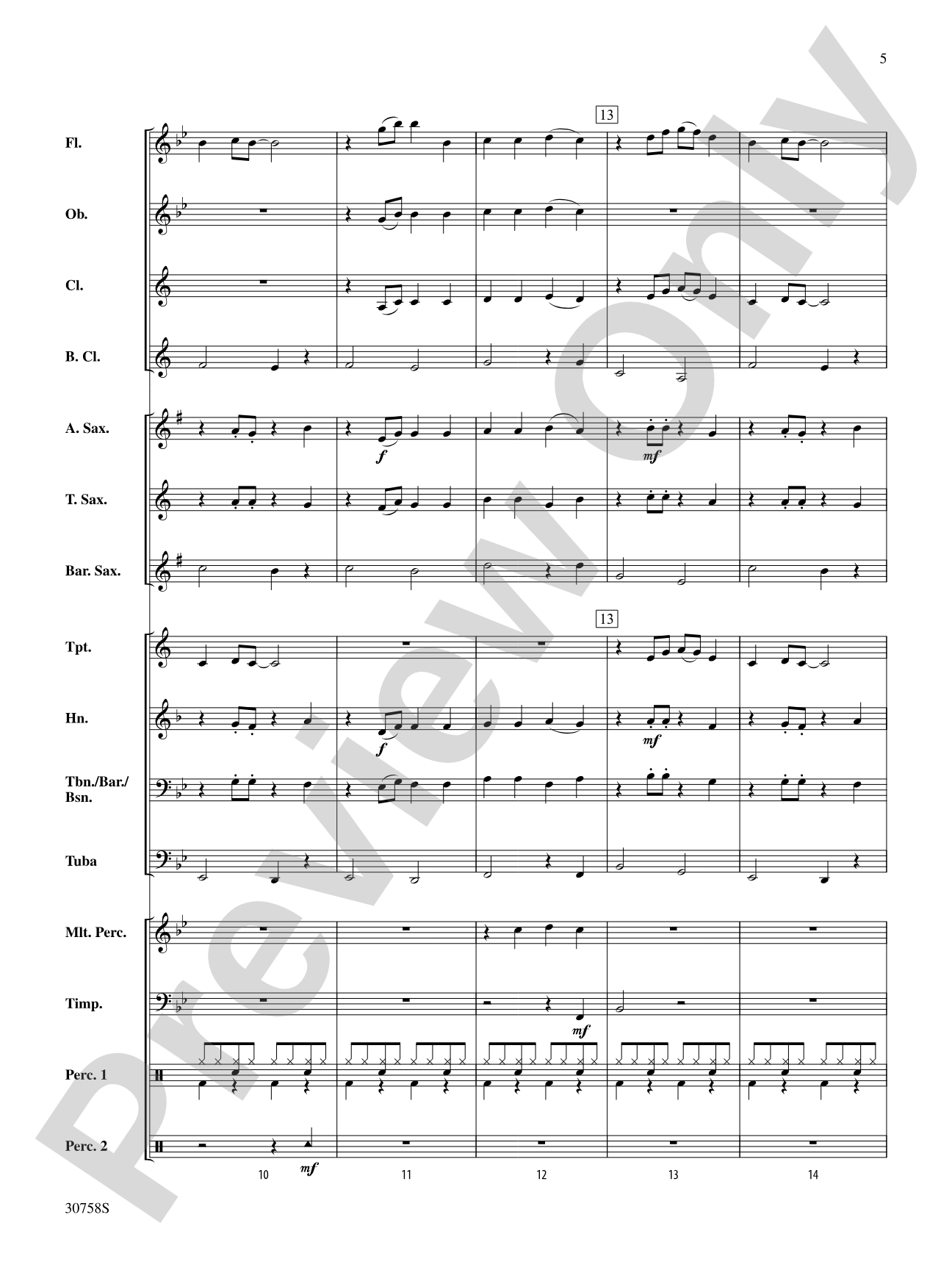 (What a) Wonderful World: Concert Band Conductor Score & Parts