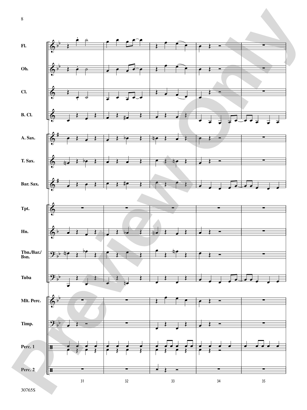 Two and a Half Men (Main Theme): Concert Band Conductor Score & Parts