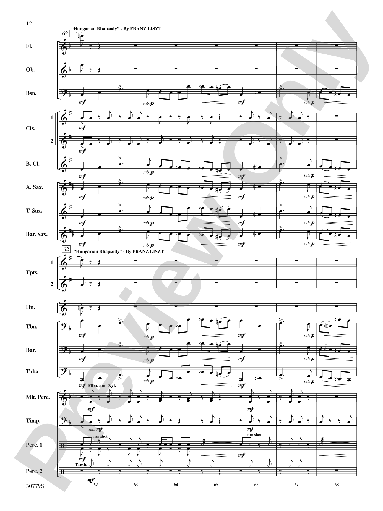 A Day at the Circus: Concert Band Conductor Score & Parts