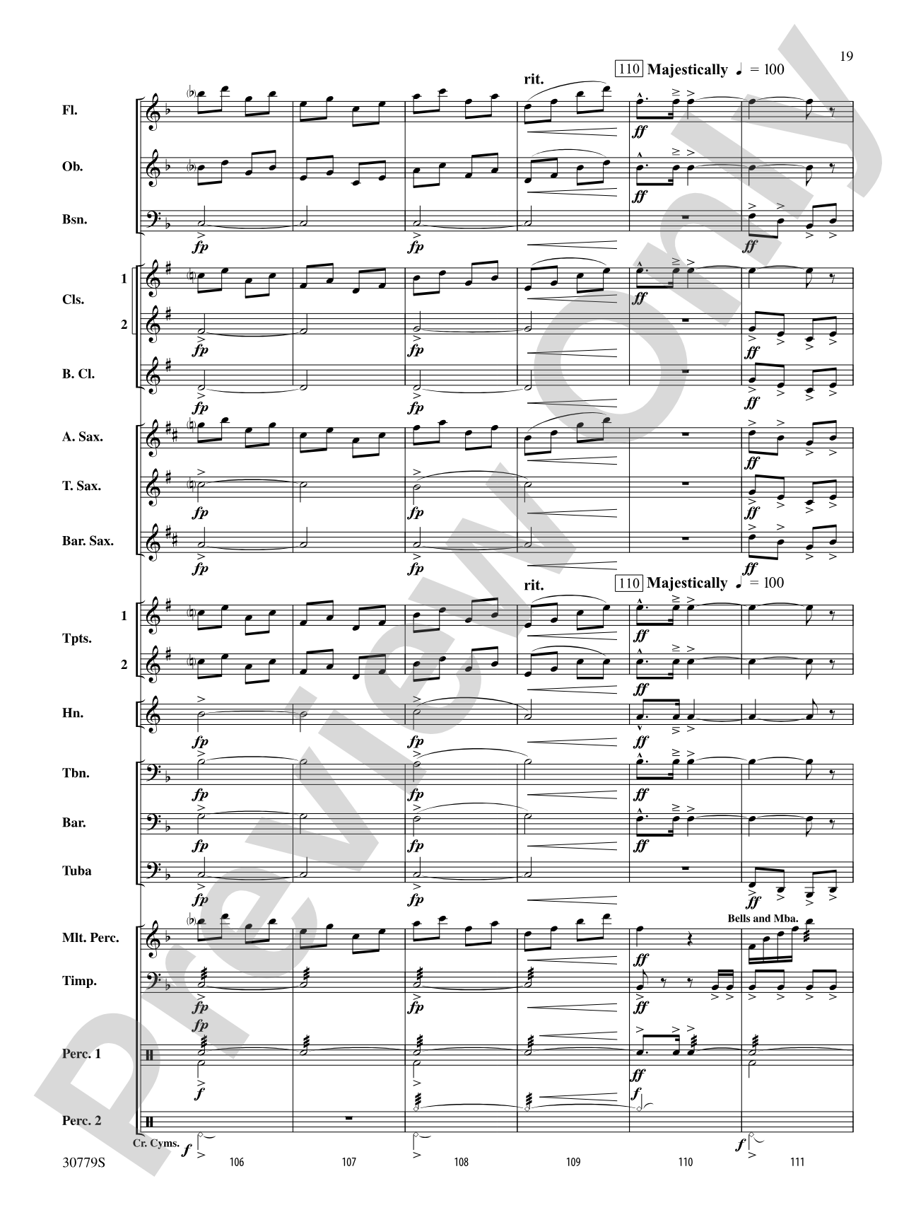 A Day at the Circus: Concert Band Conductor Score & Parts
