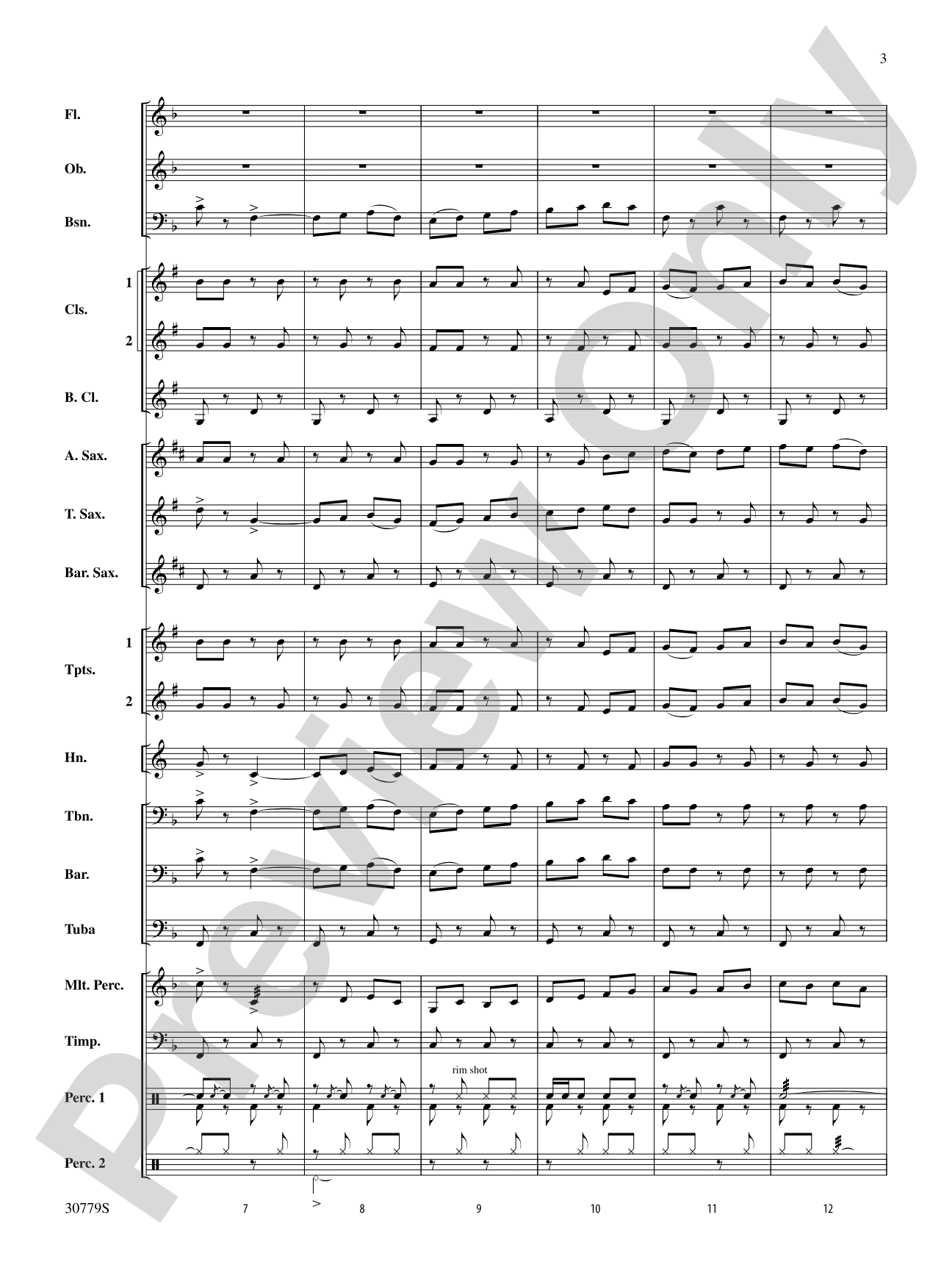 A Day at the Circus: Concert Band Conductor Score & Parts