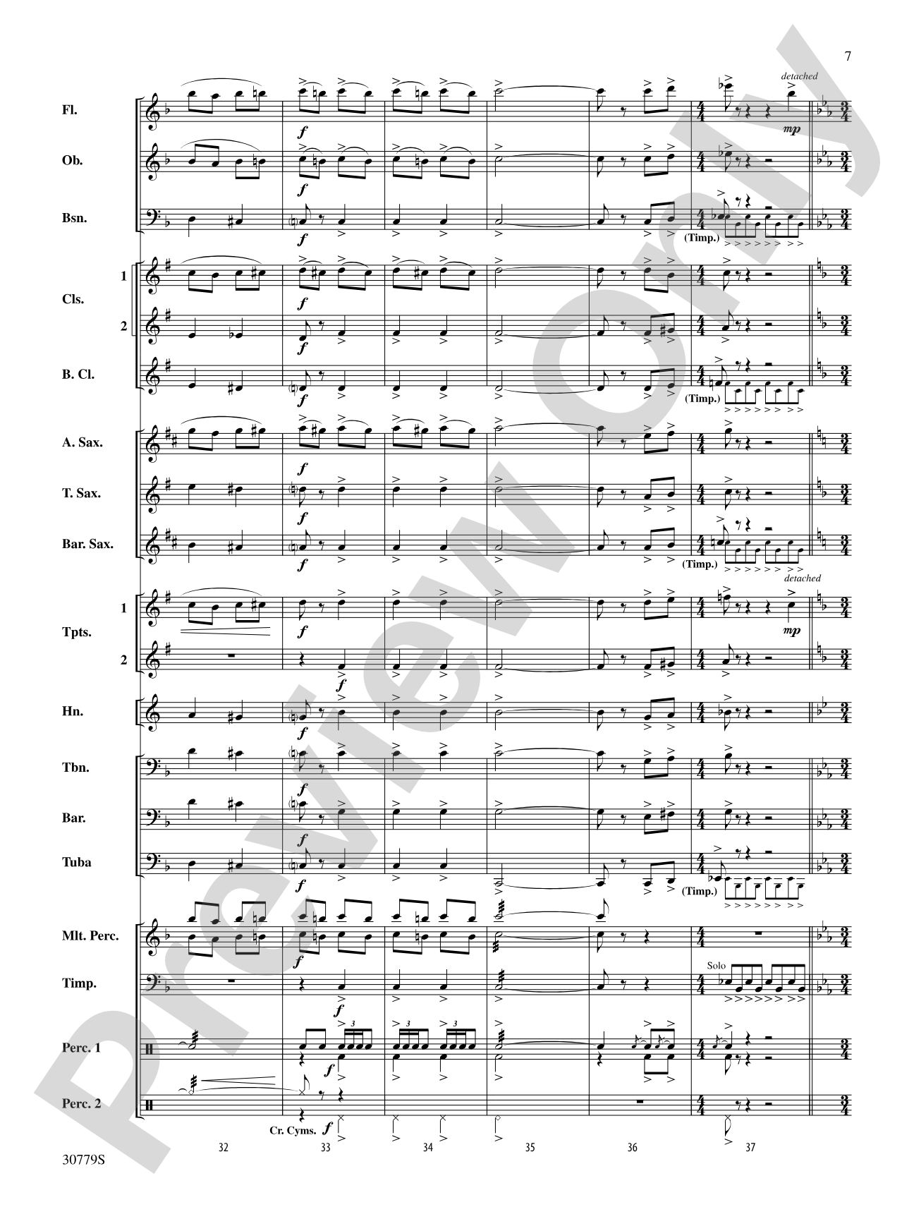 A Day at the Circus: Concert Band Conductor Score & Parts