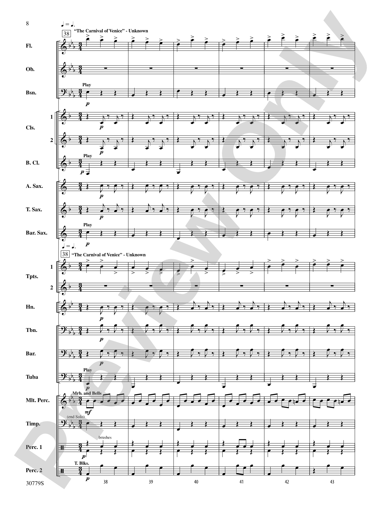A Day at the Circus: Concert Band Conductor Score & Parts
