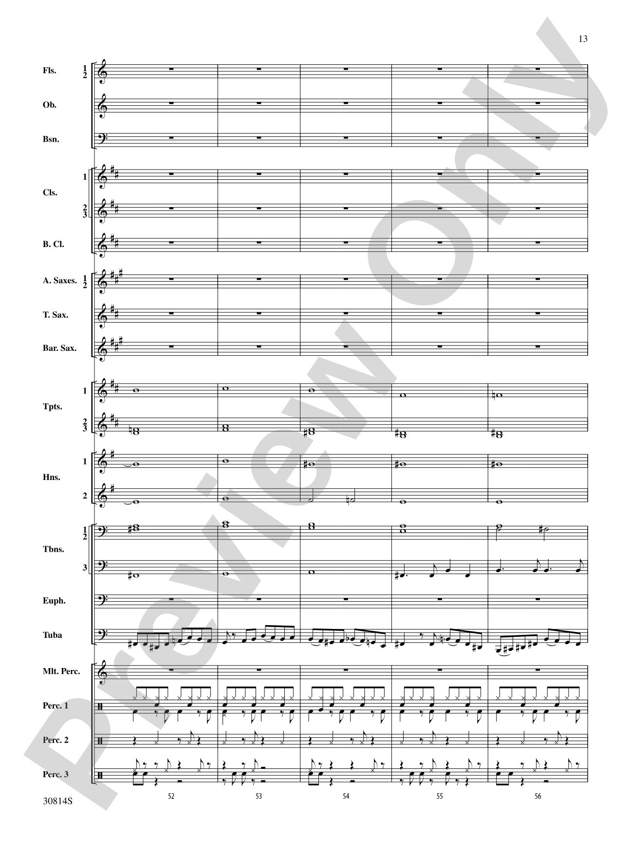 Tiptoe Through the Tubas: Score