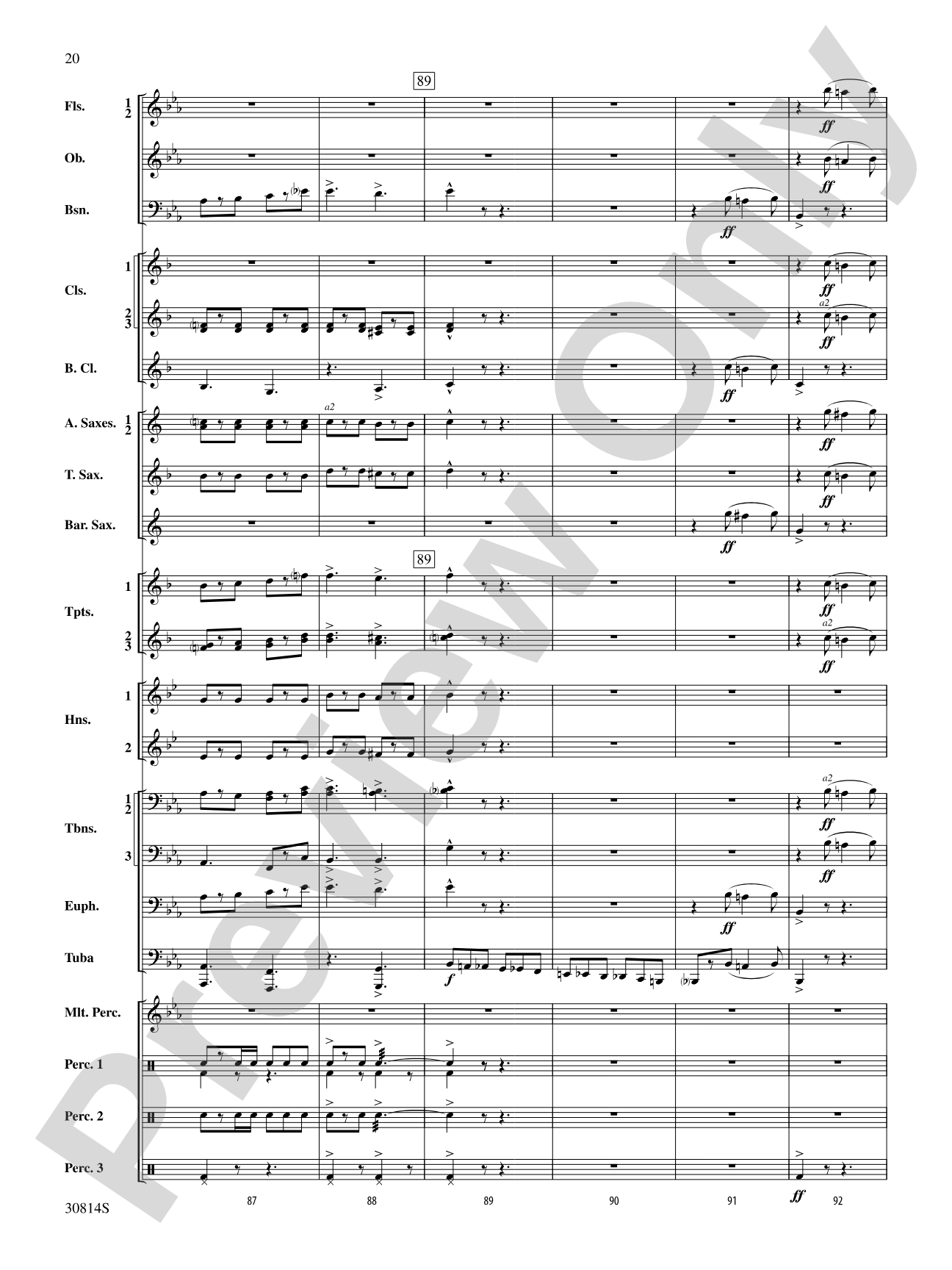 Tiptoe Through the Tubas: Score