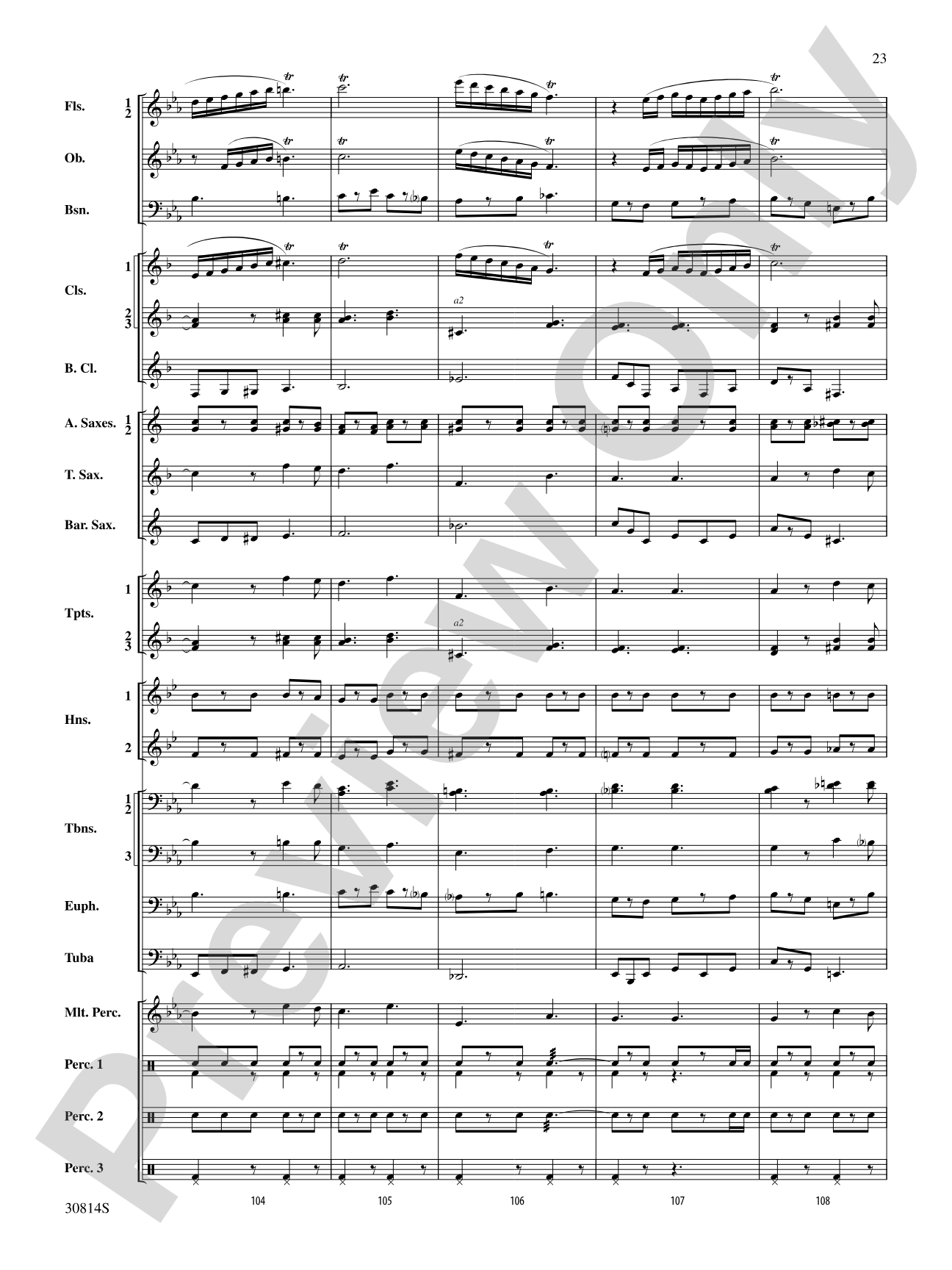 Tiptoe Through the Tubas: Score