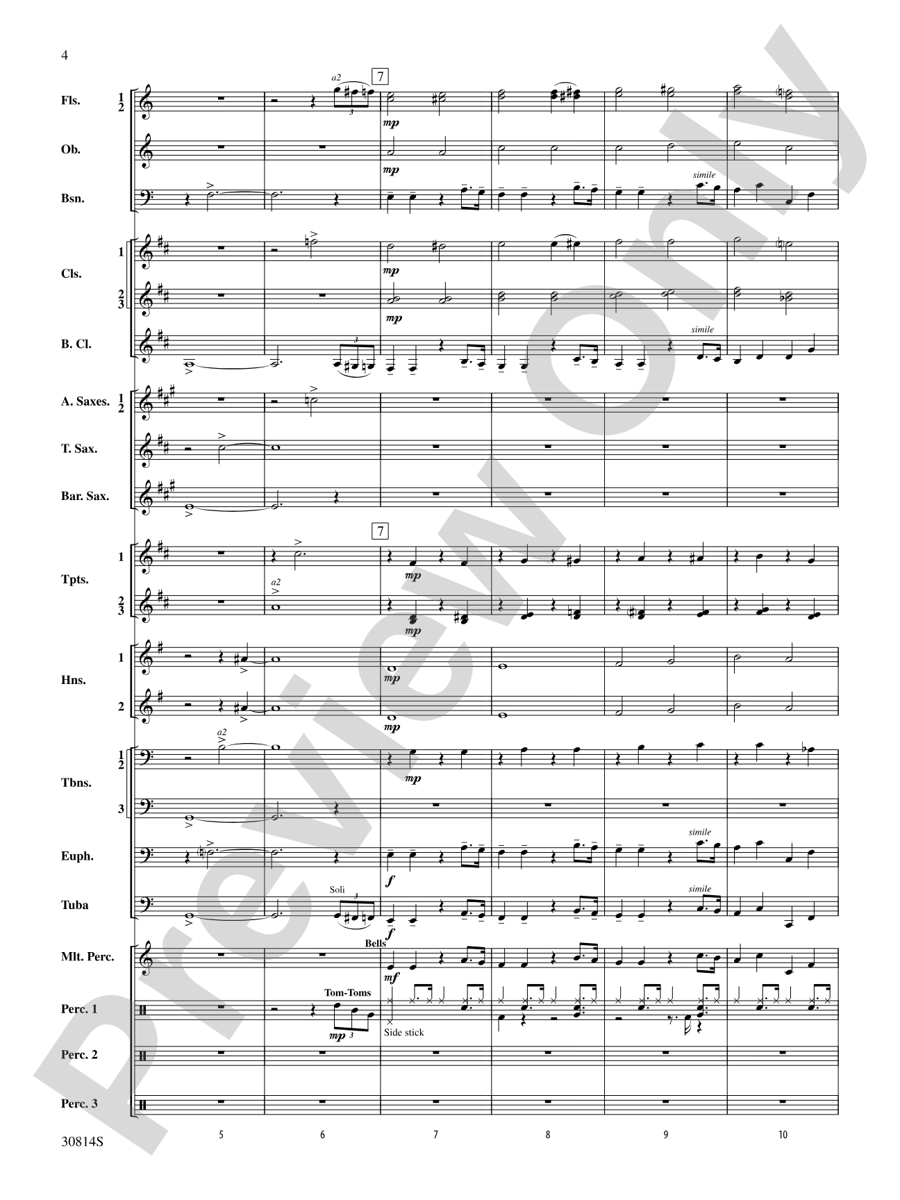 Tiptoe Through the Tubas: Score