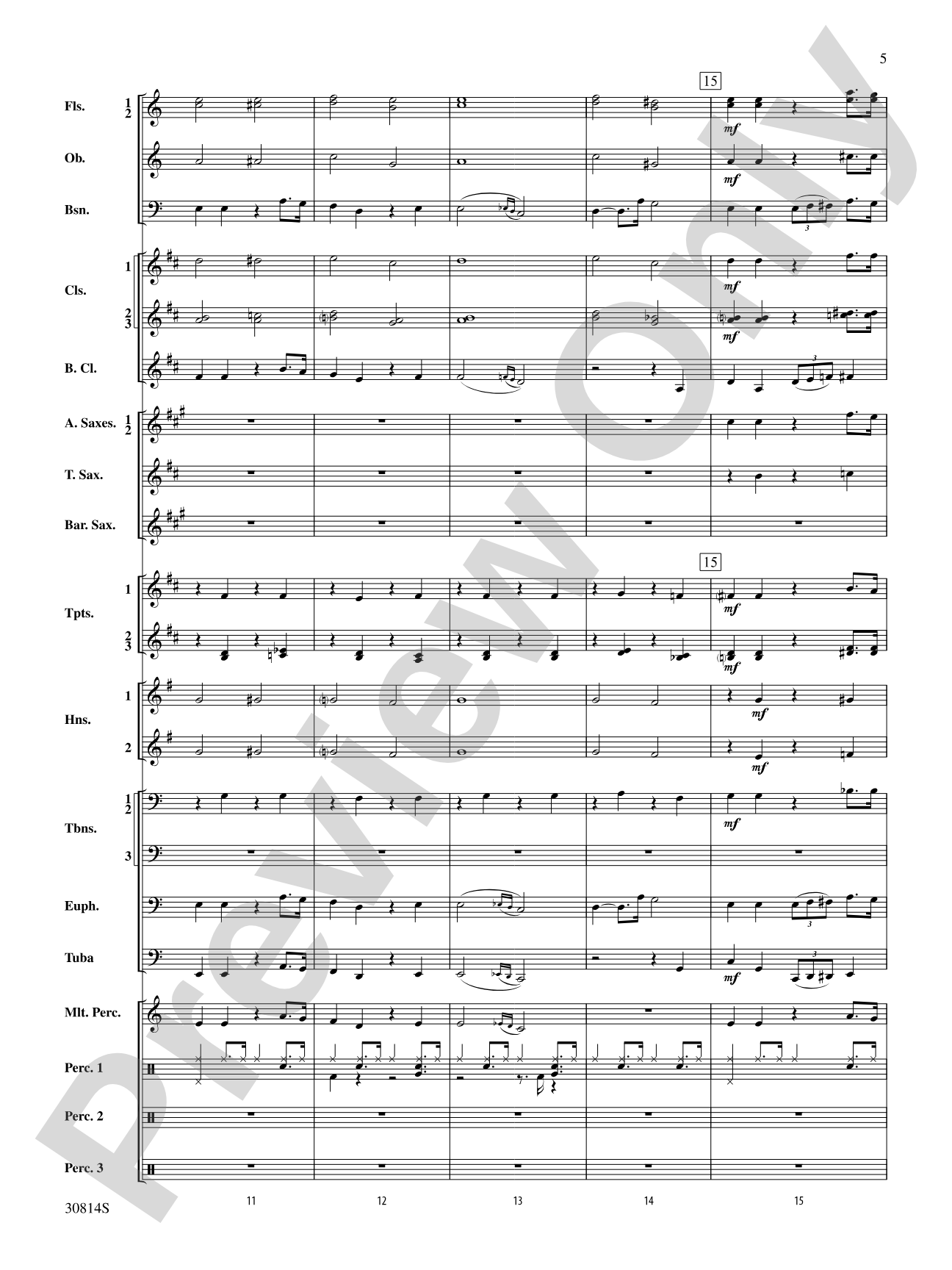 Tiptoe Through the Tubas: Score