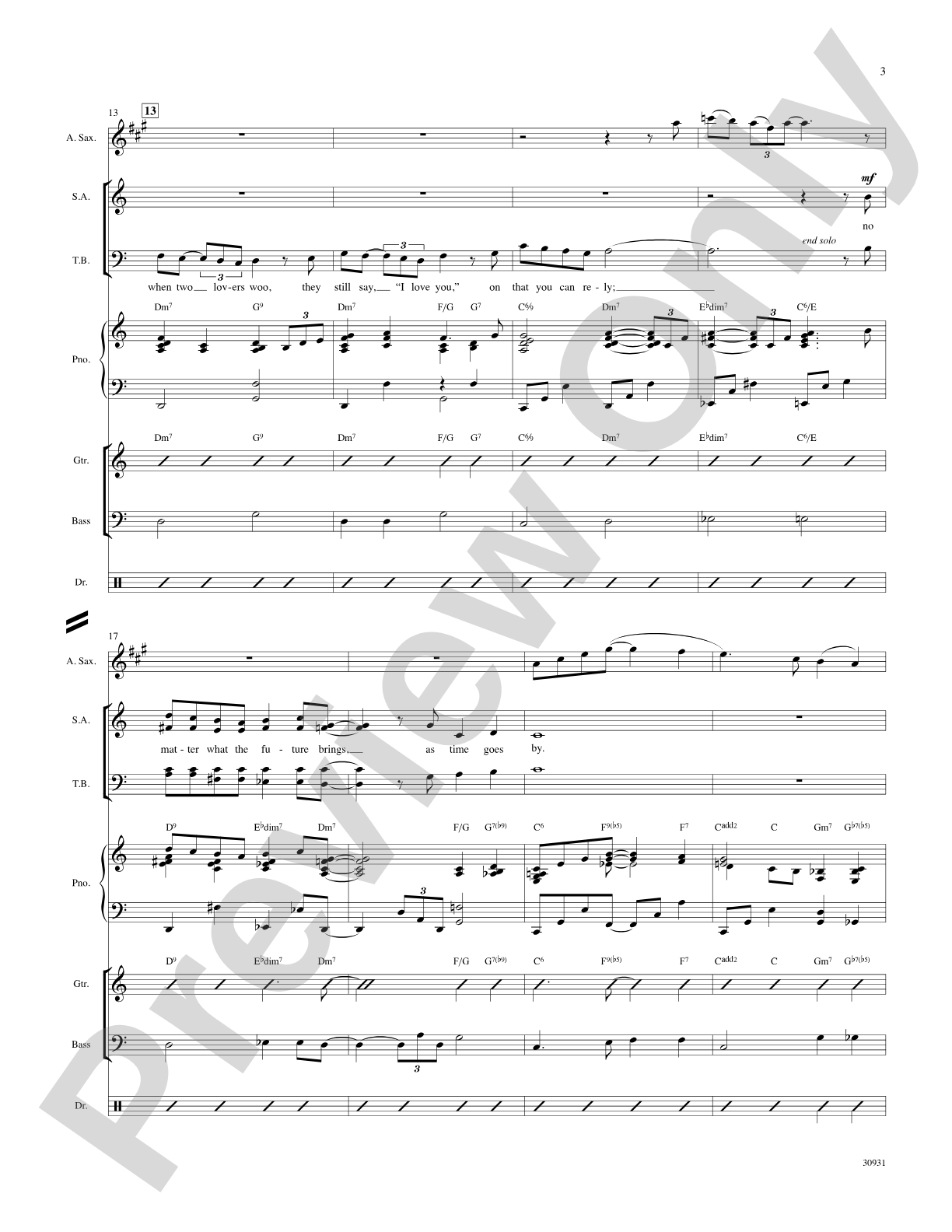 As Time Goes By: Choral SoundPax