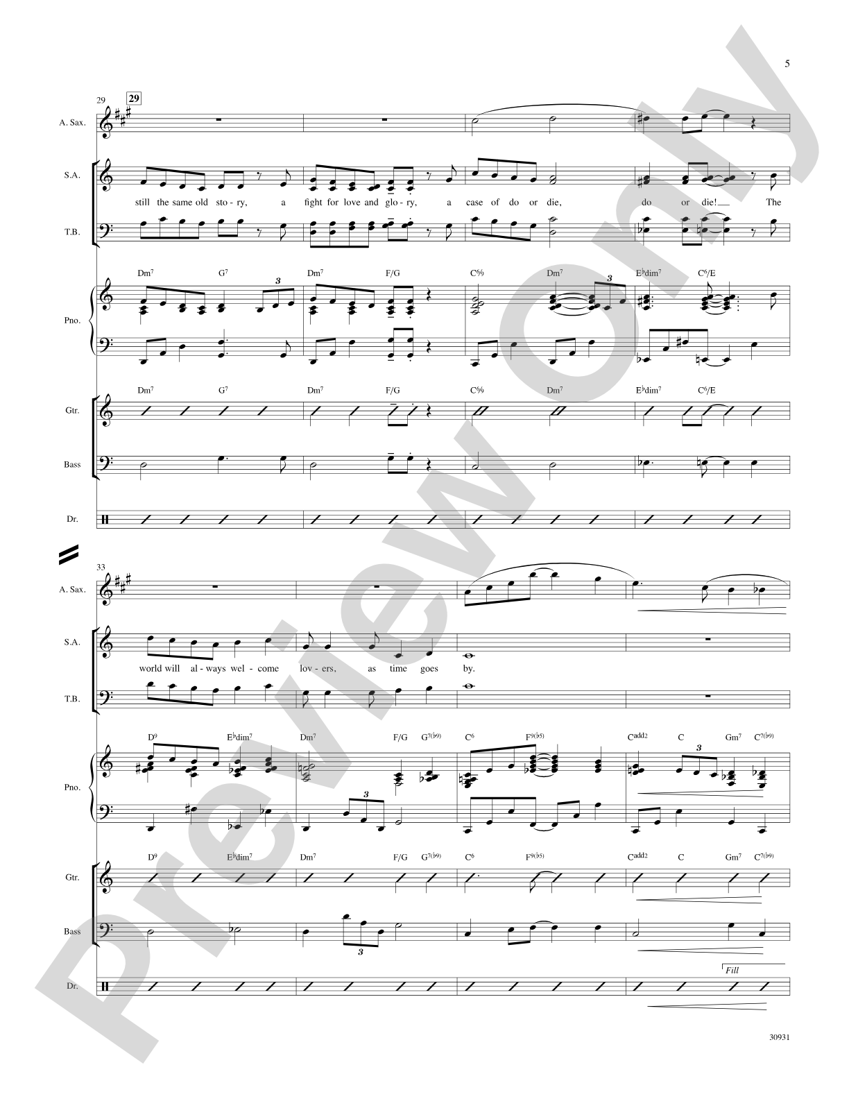 As Time Goes By: Choral SoundPax