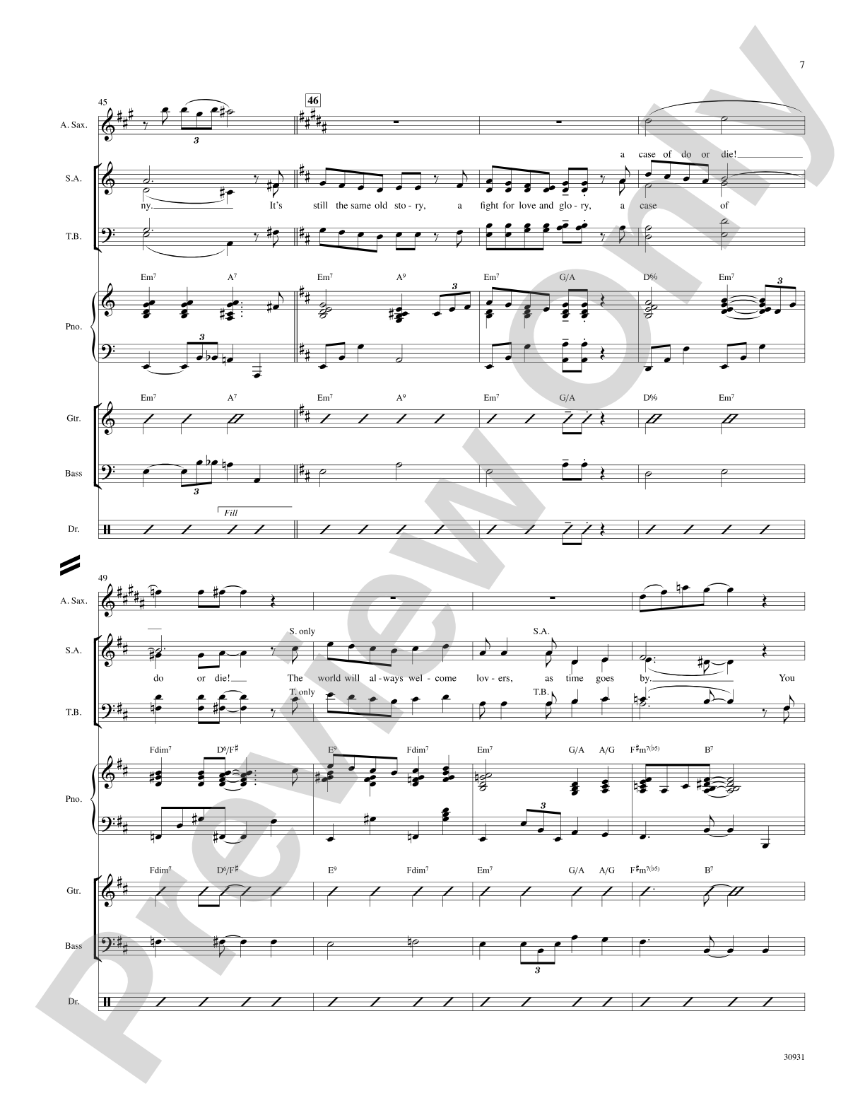 As Time Goes By: Choral SoundPax