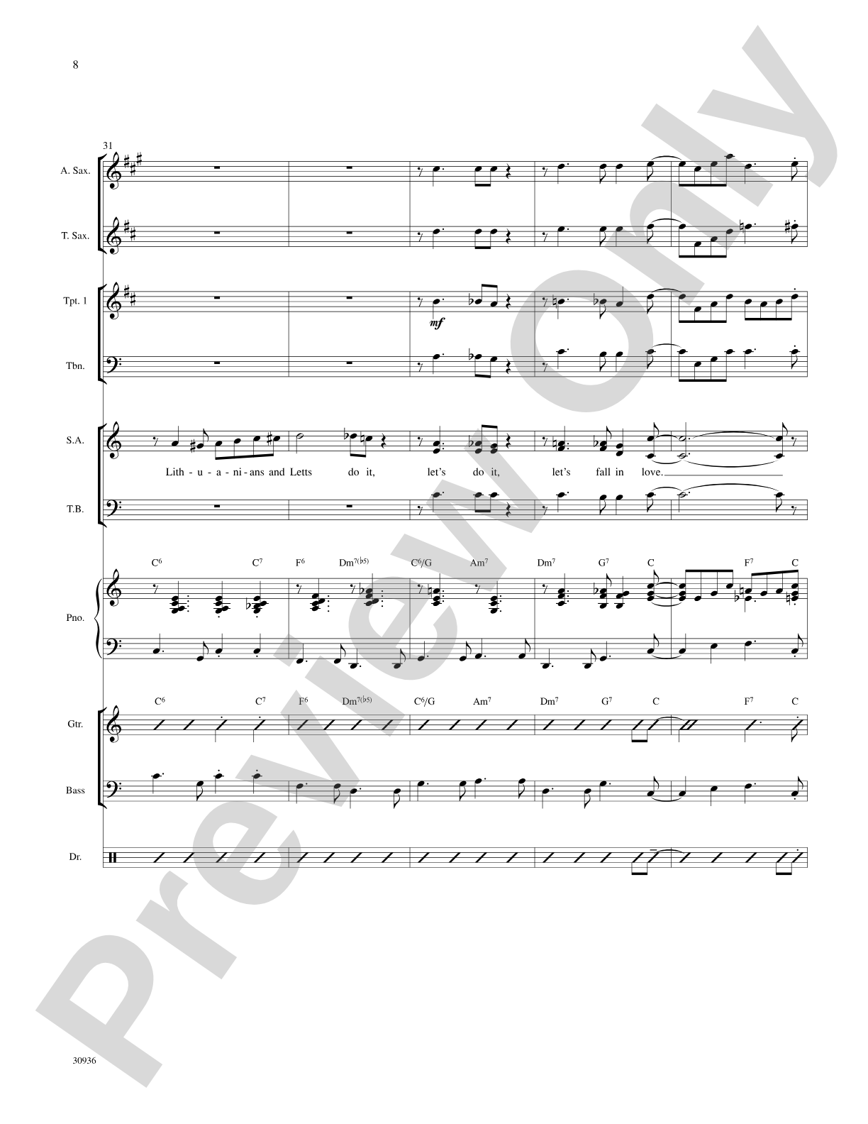 Let's Do It (Let's Fall in Love): Choral SoundPax