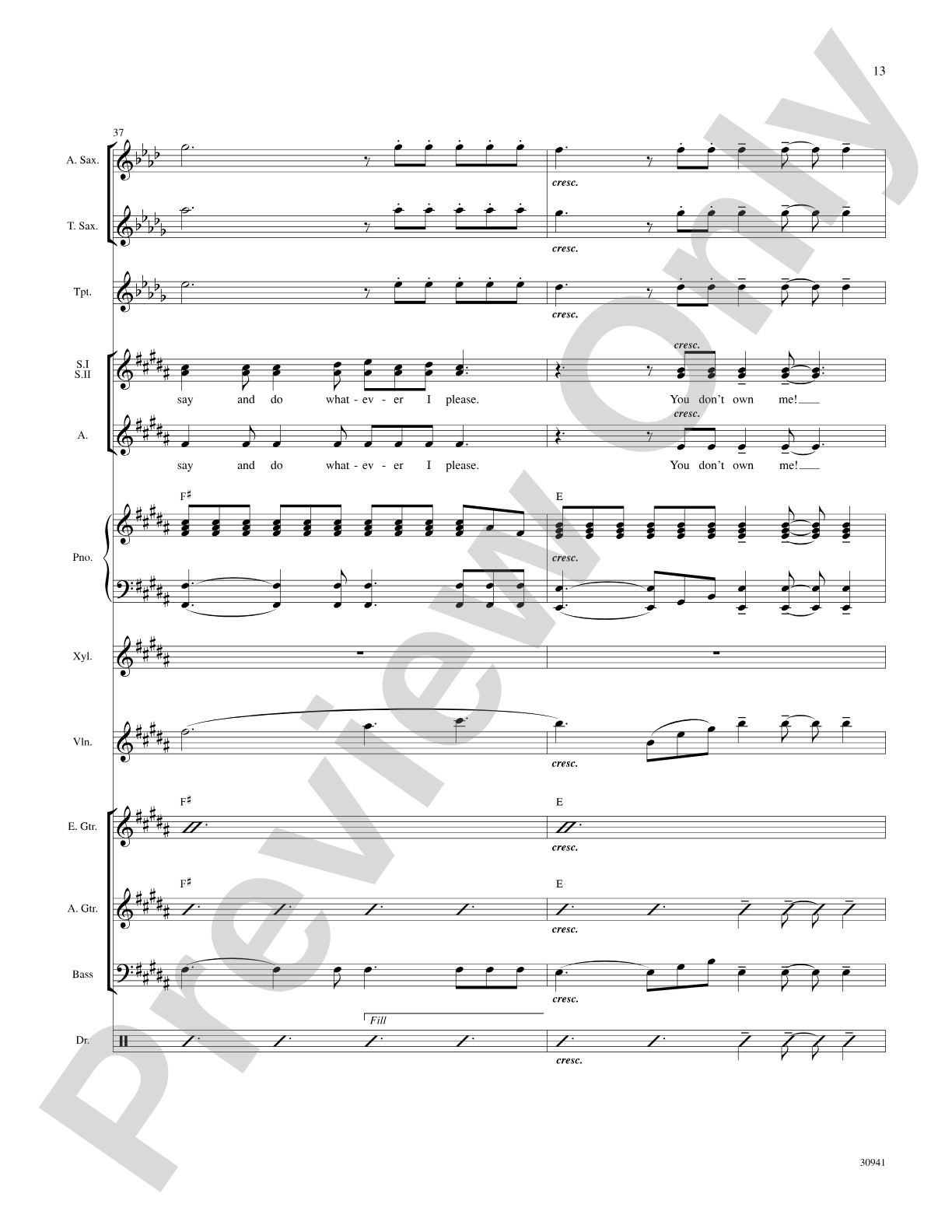 You Don't Own Me: Choral SoundPax