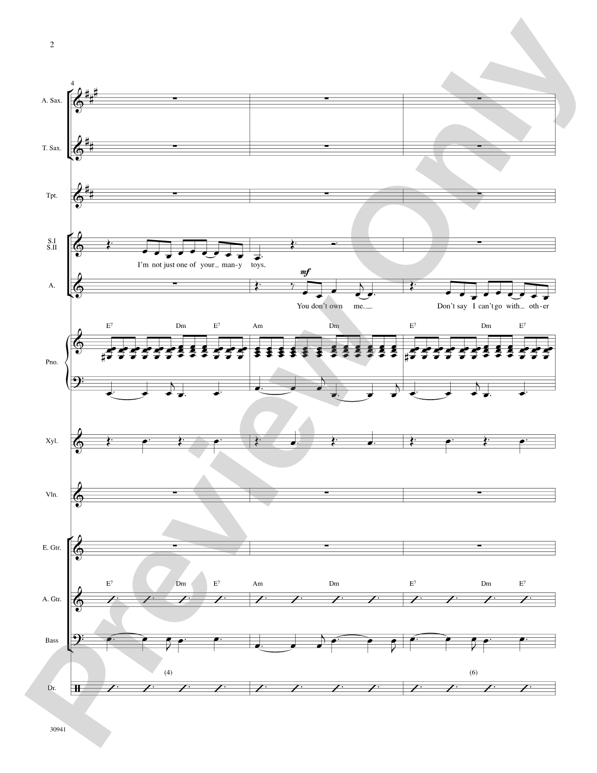 You Don't Own Me: Choral SoundPax