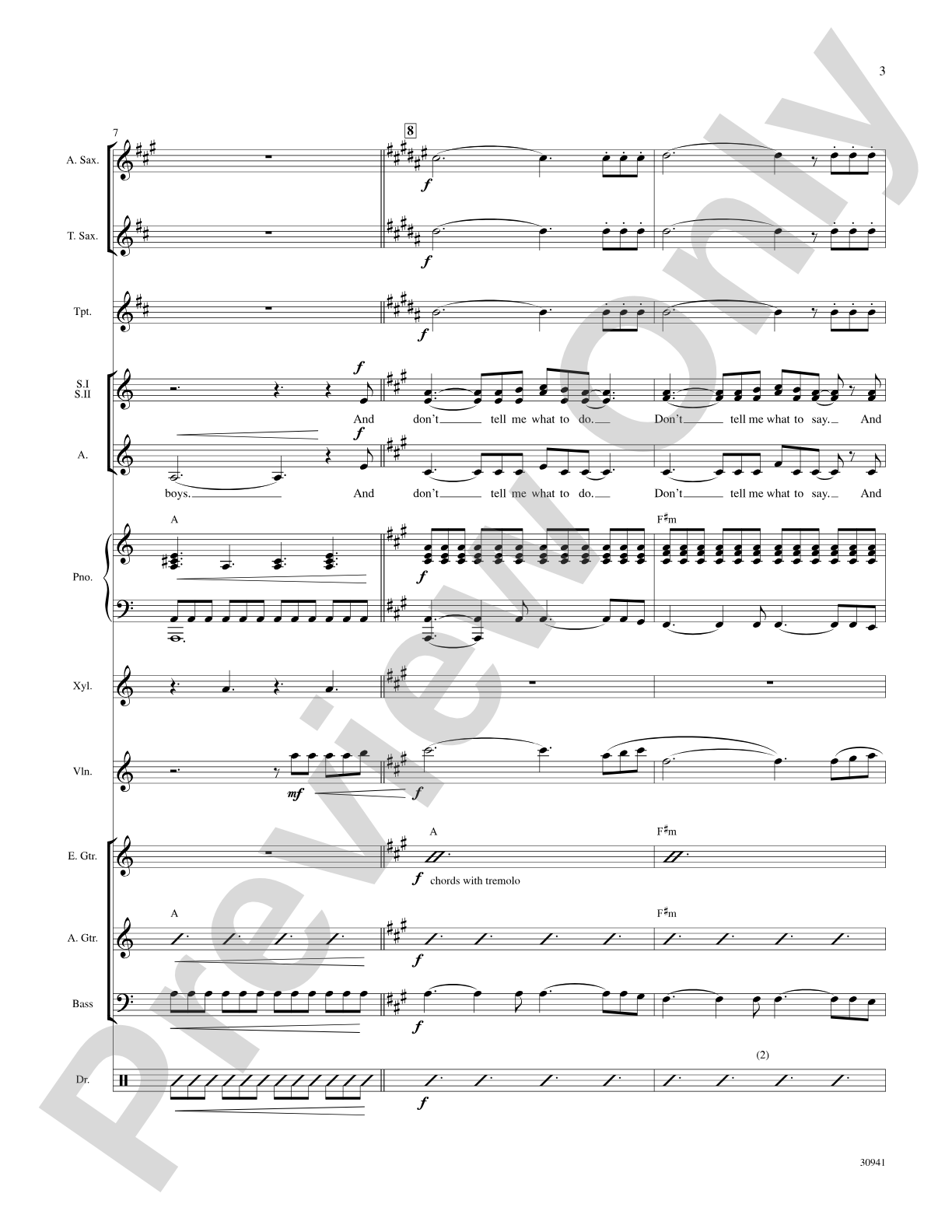 You Don't Own Me: Choral SoundPax