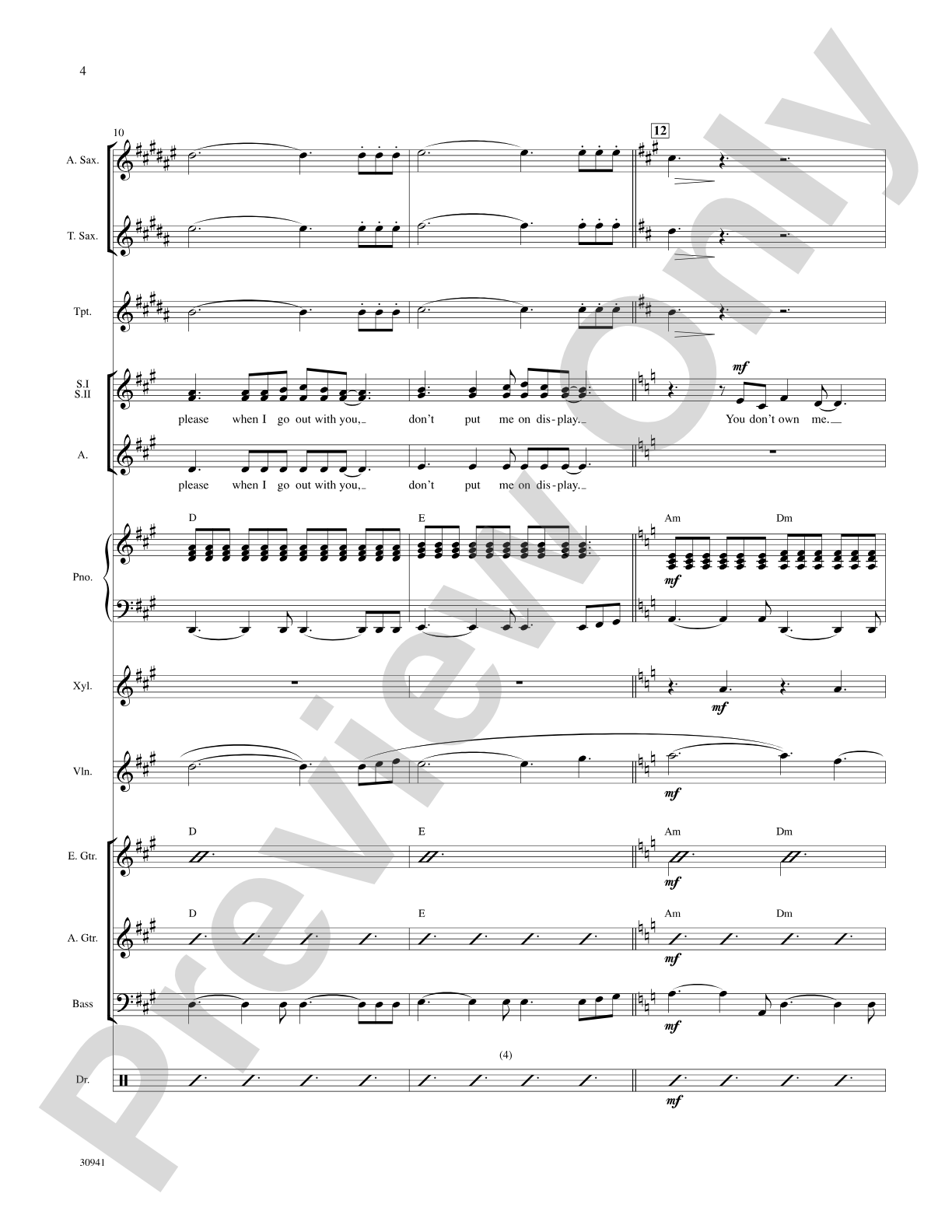 You Don't Own Me: Choral SoundPax