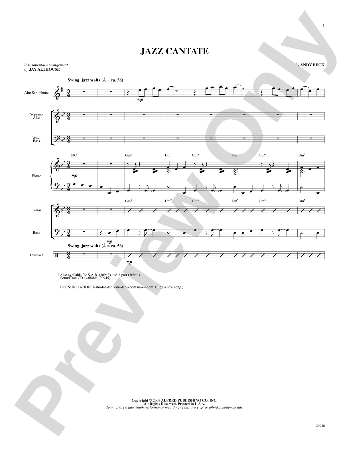 Jazz Cantate: Choral SoundPax