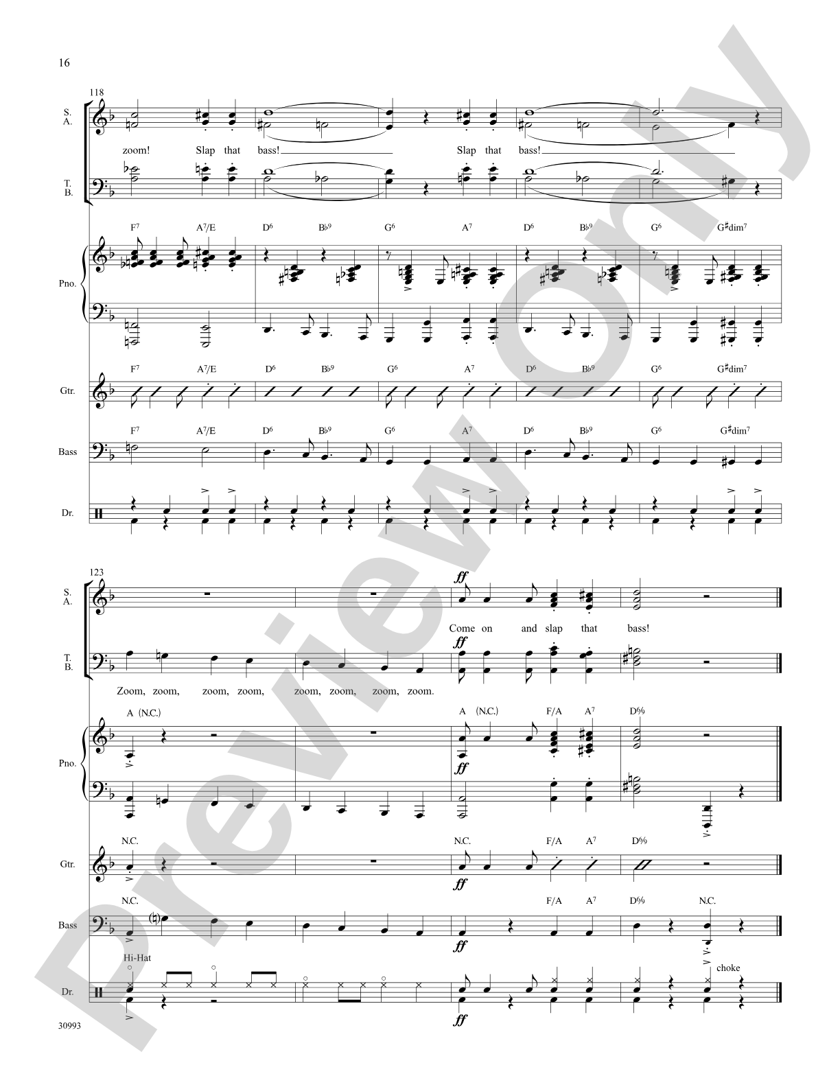 Slap That Bass: Choral SoundPax