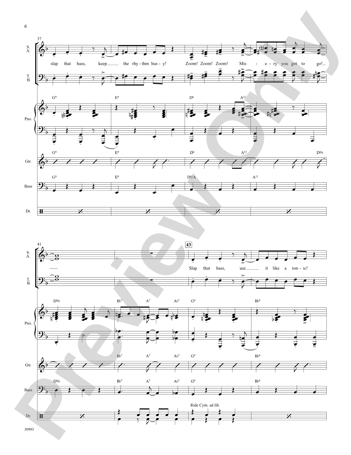 Slap That Bass: Choral SoundPax