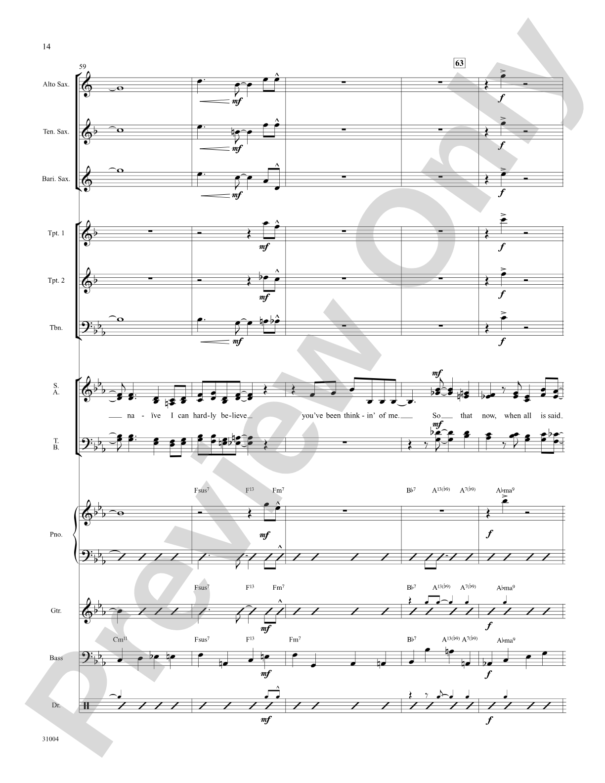 I Can't Believe That You're in Love with Me: Choral SoundPax