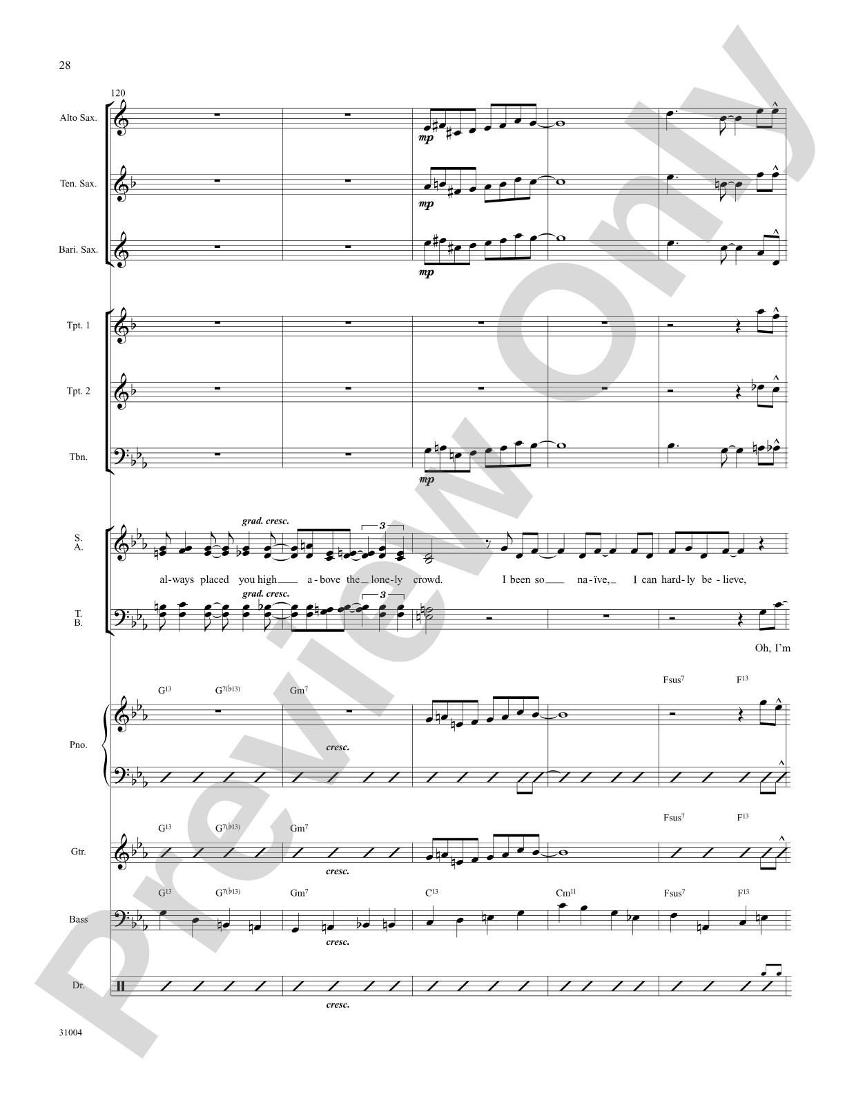 I Can't Believe That You're in Love with Me: Choral SoundPax