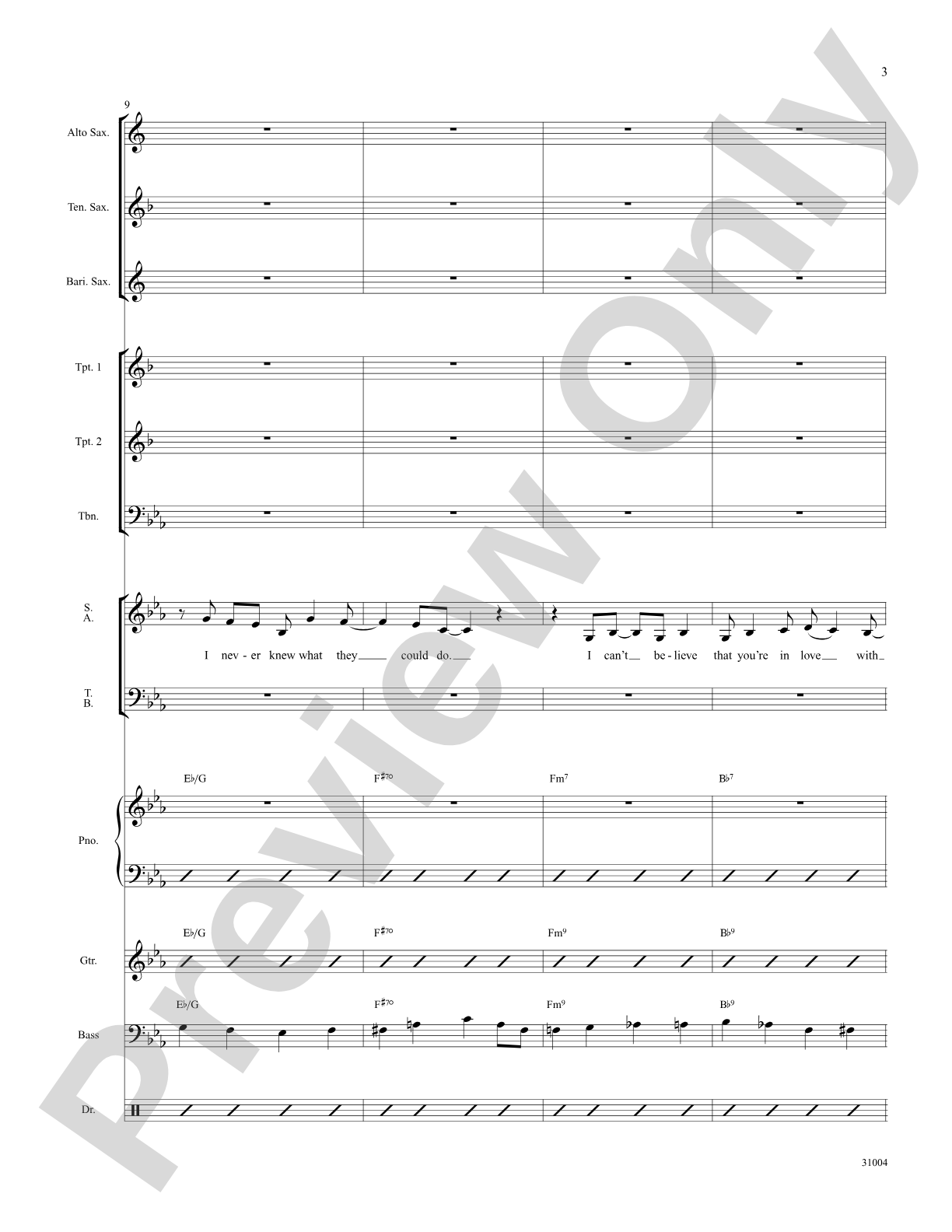 I Can't Believe That You're in Love with Me: Choral SoundPax