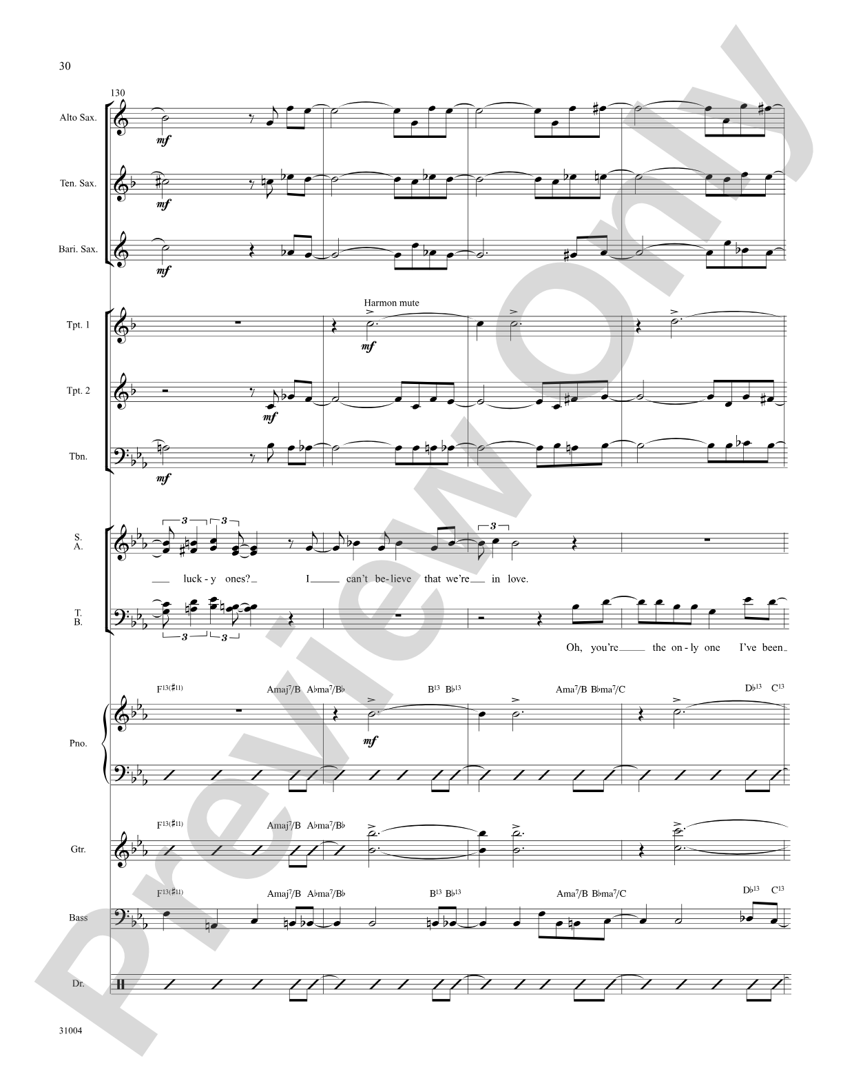 I Can't Believe That You're in Love with Me: Choral SoundPax