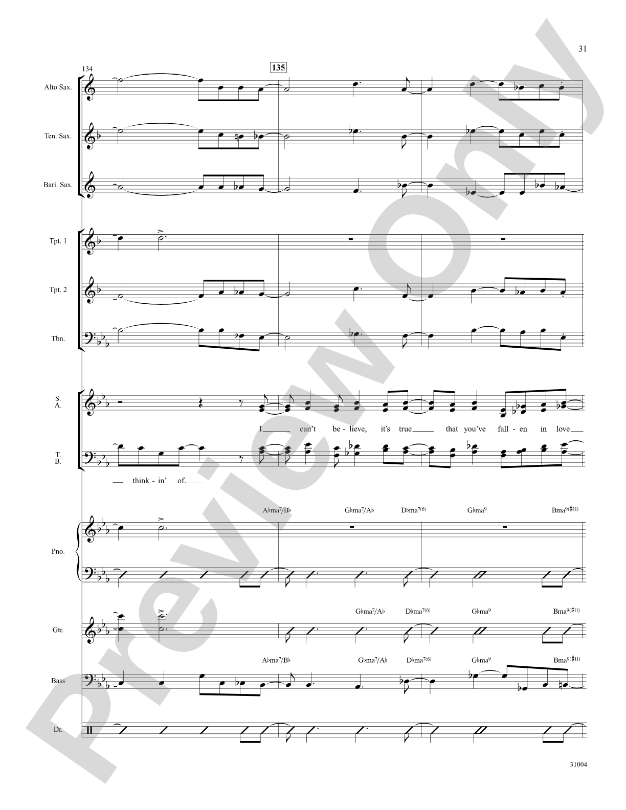 I Can't Believe That You're in Love with Me: Choral SoundPax