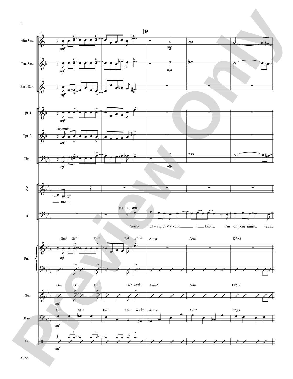 I Can't Believe That You're in Love with Me: Choral SoundPax