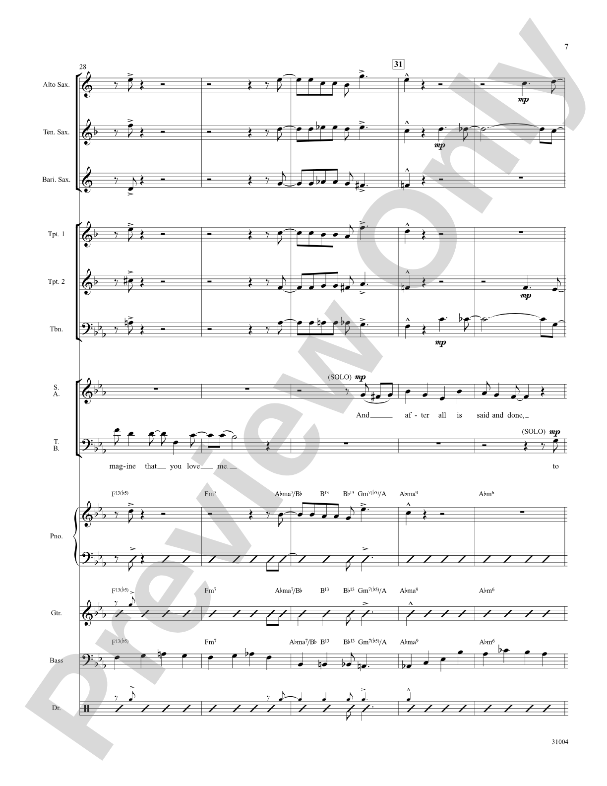 I Can't Believe That You're in Love with Me: Choral SoundPax