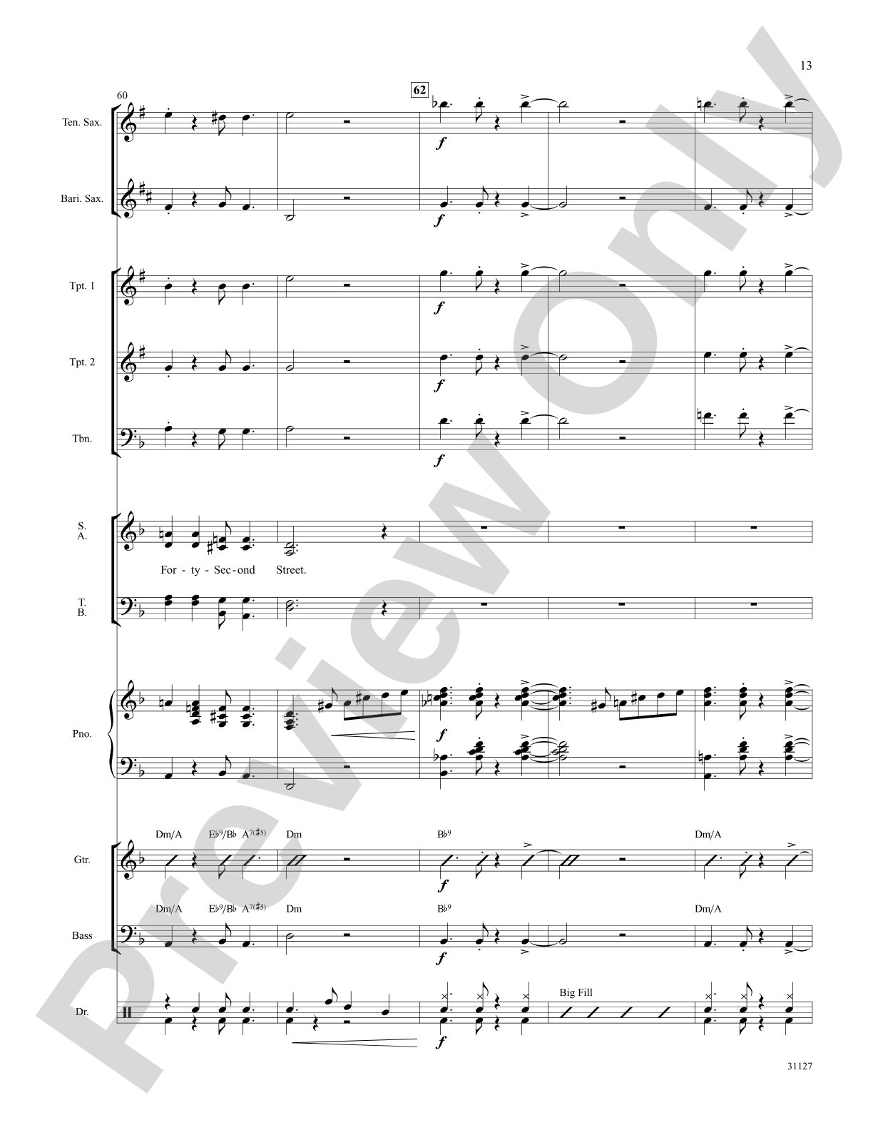 Forty-Second Street (from the musical Forty-Second Street): Choral SoundPax