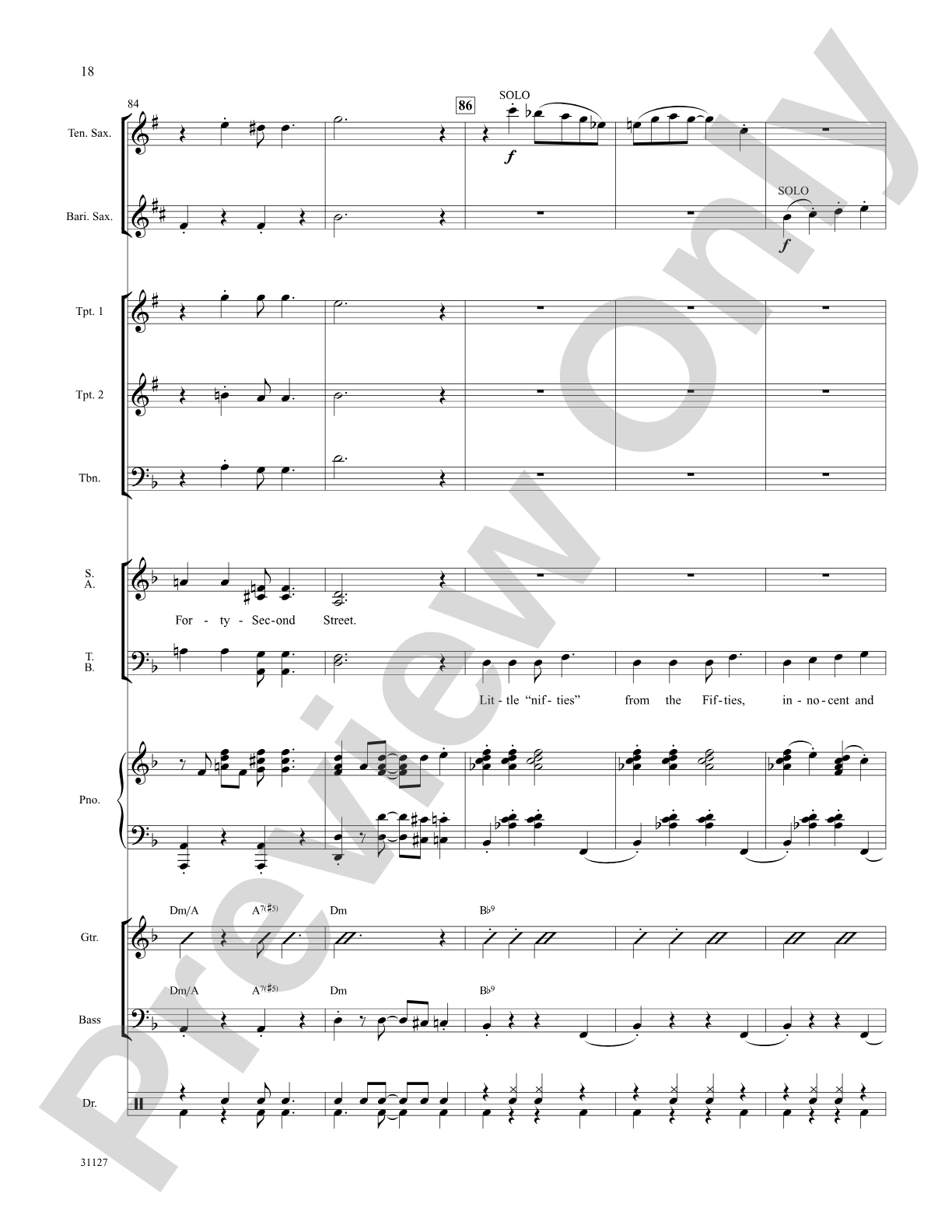 Forty-Second Street (from the musical Forty-Second Street): Choral SoundPax