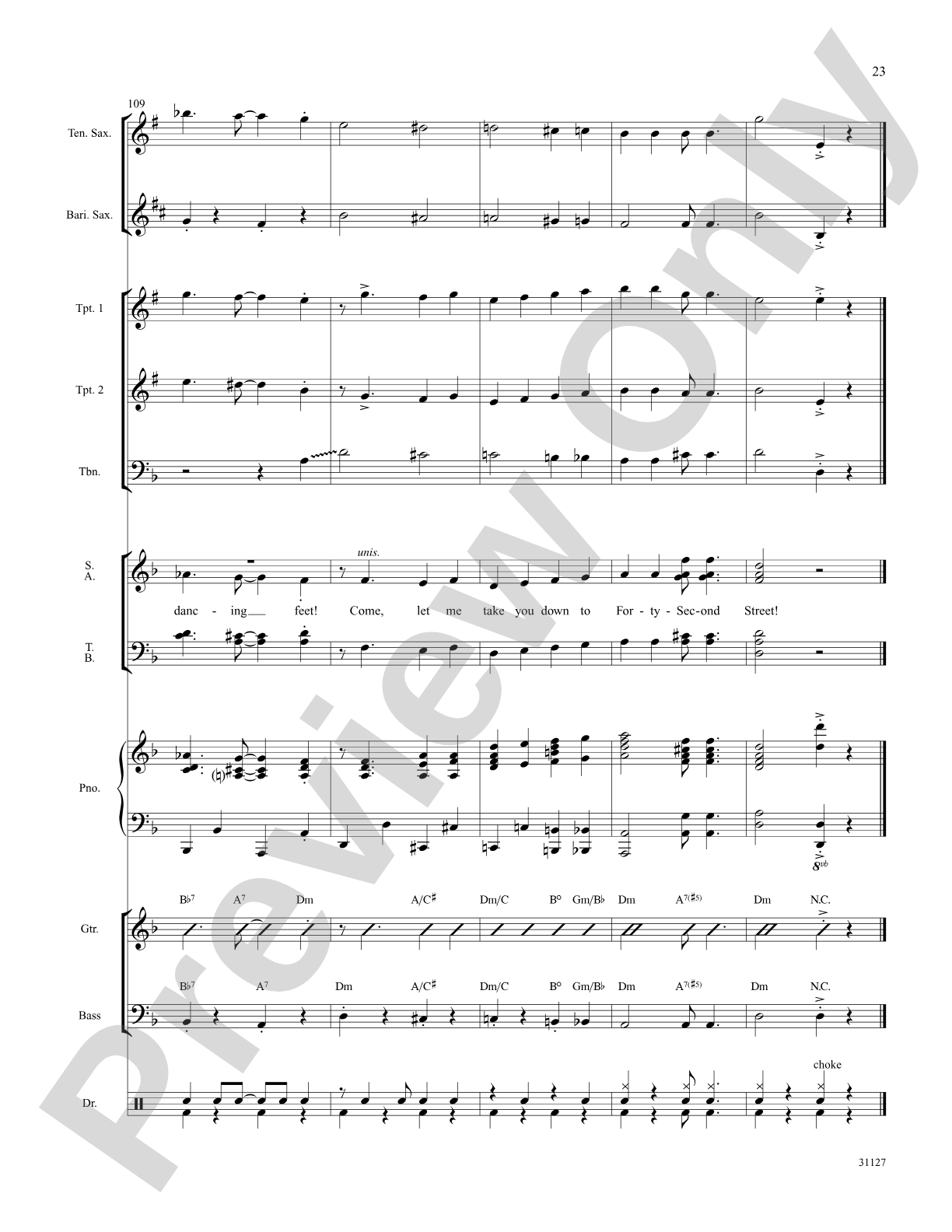 Forty-Second Street (from the musical Forty-Second Street): Choral SoundPax